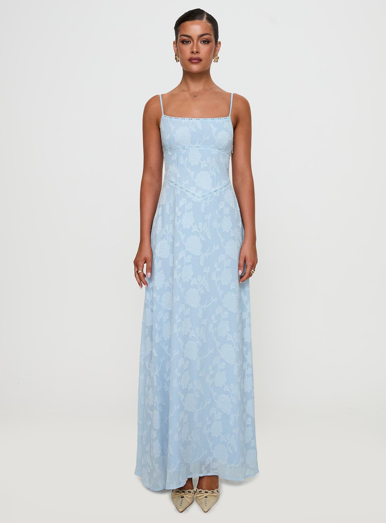South Of France Maxi Dress Blue - Image 7