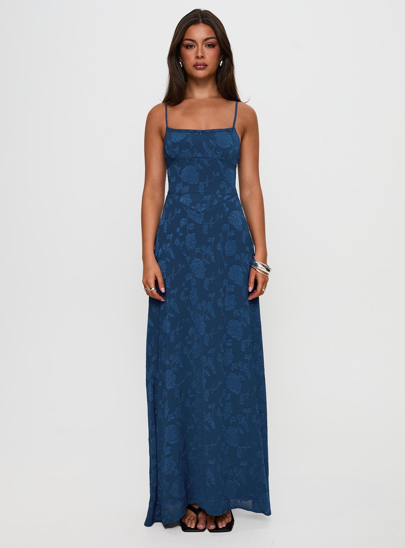South Of France Maxi Dress Navy - Image 7