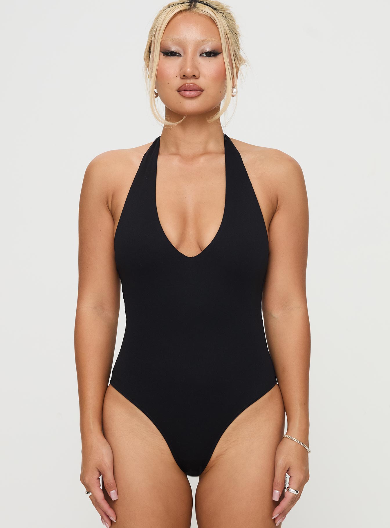 Someone New Halter Bodysuit Black - Image 7
