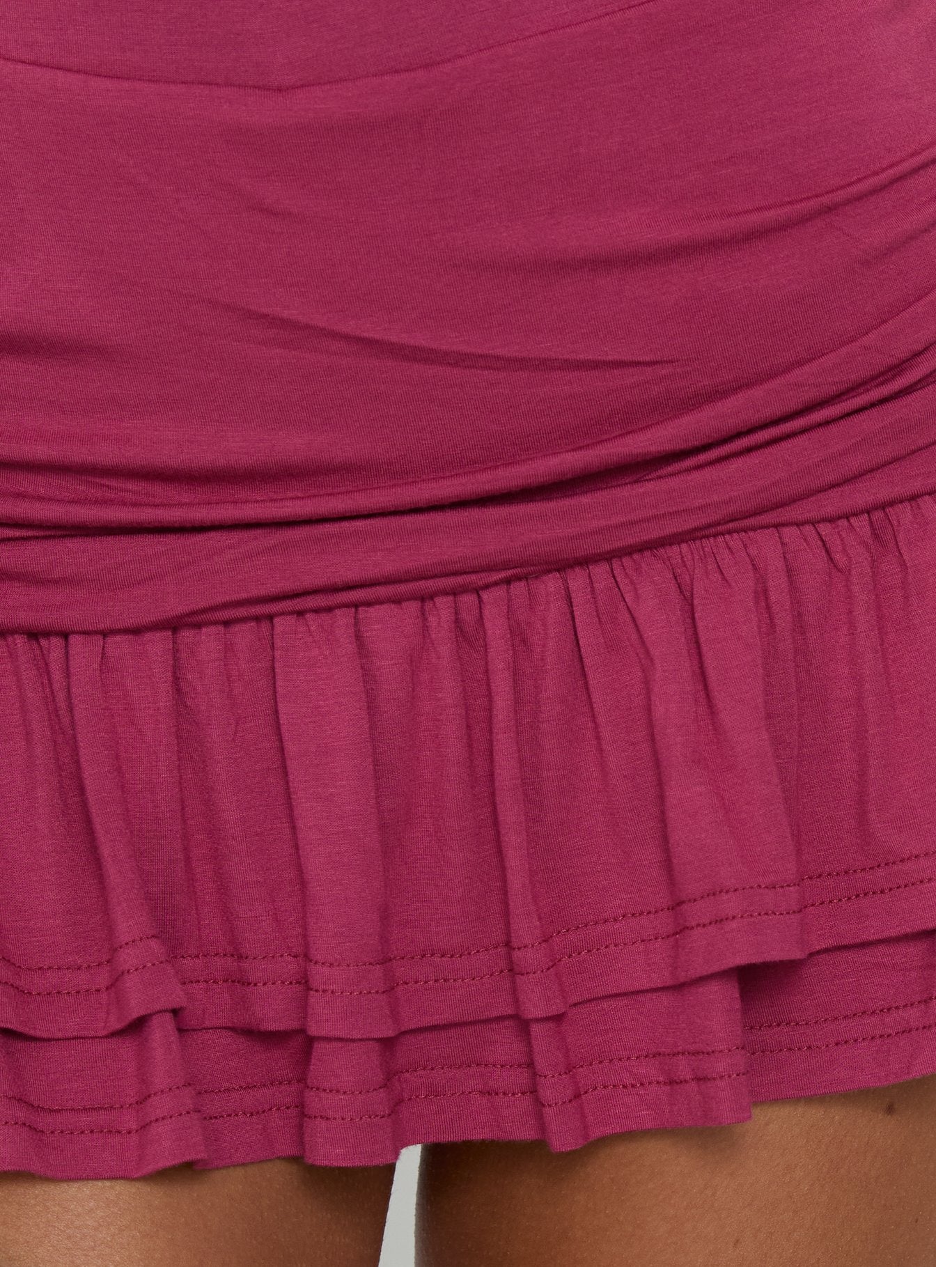 Seralyn Ruched Playsuit Burgundy - Image 7