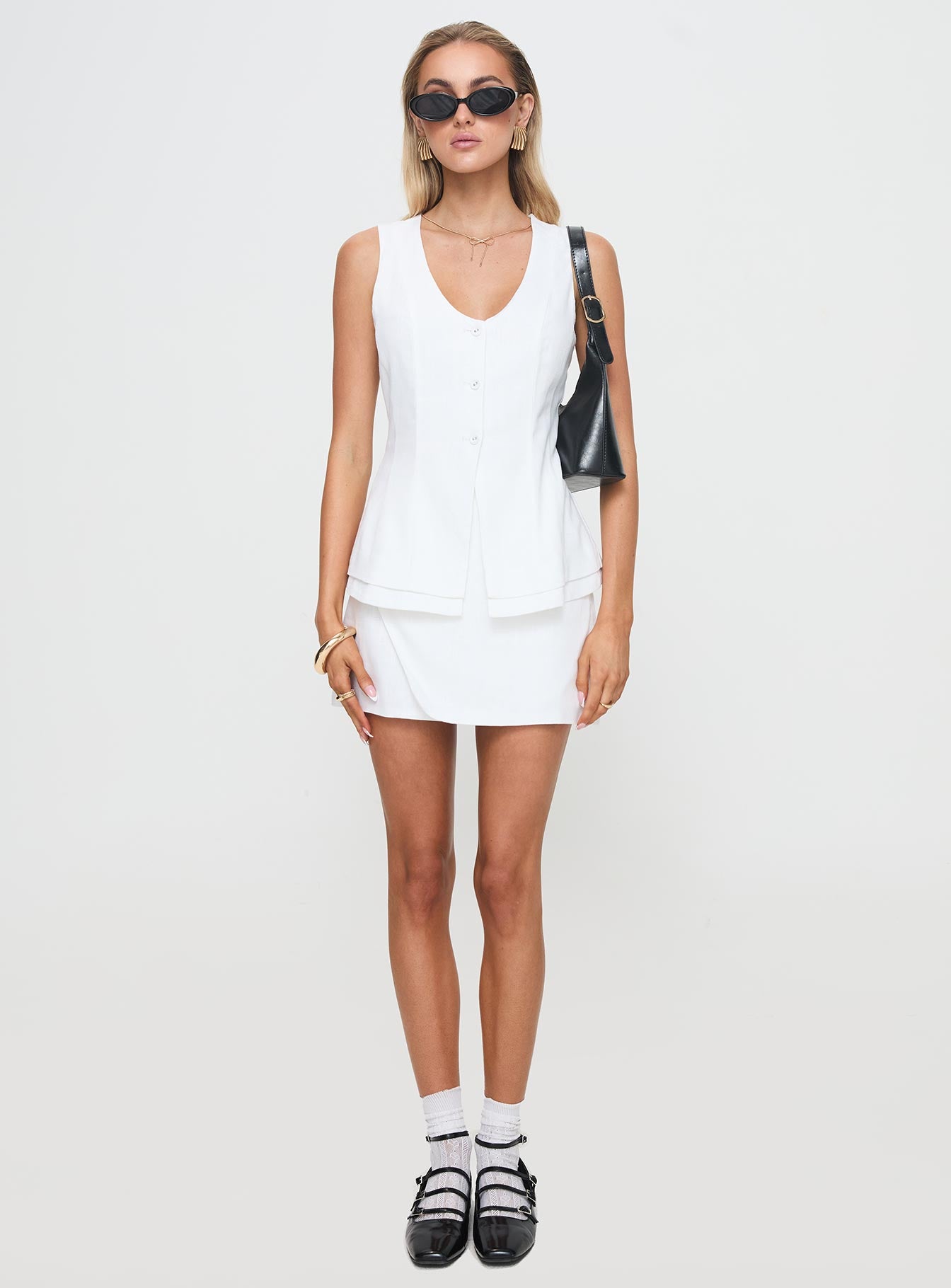 Springview Vest Top White - Image 7