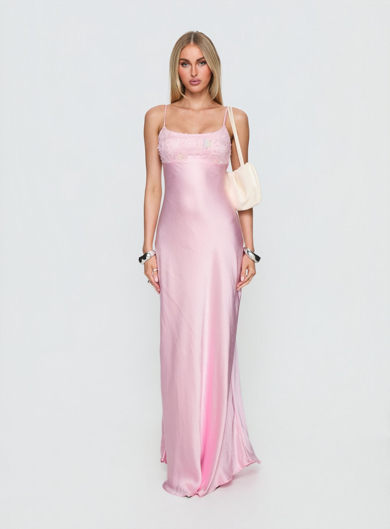 Truth Hurts Ruched Backless Maxi Dress Pink - Image 6
