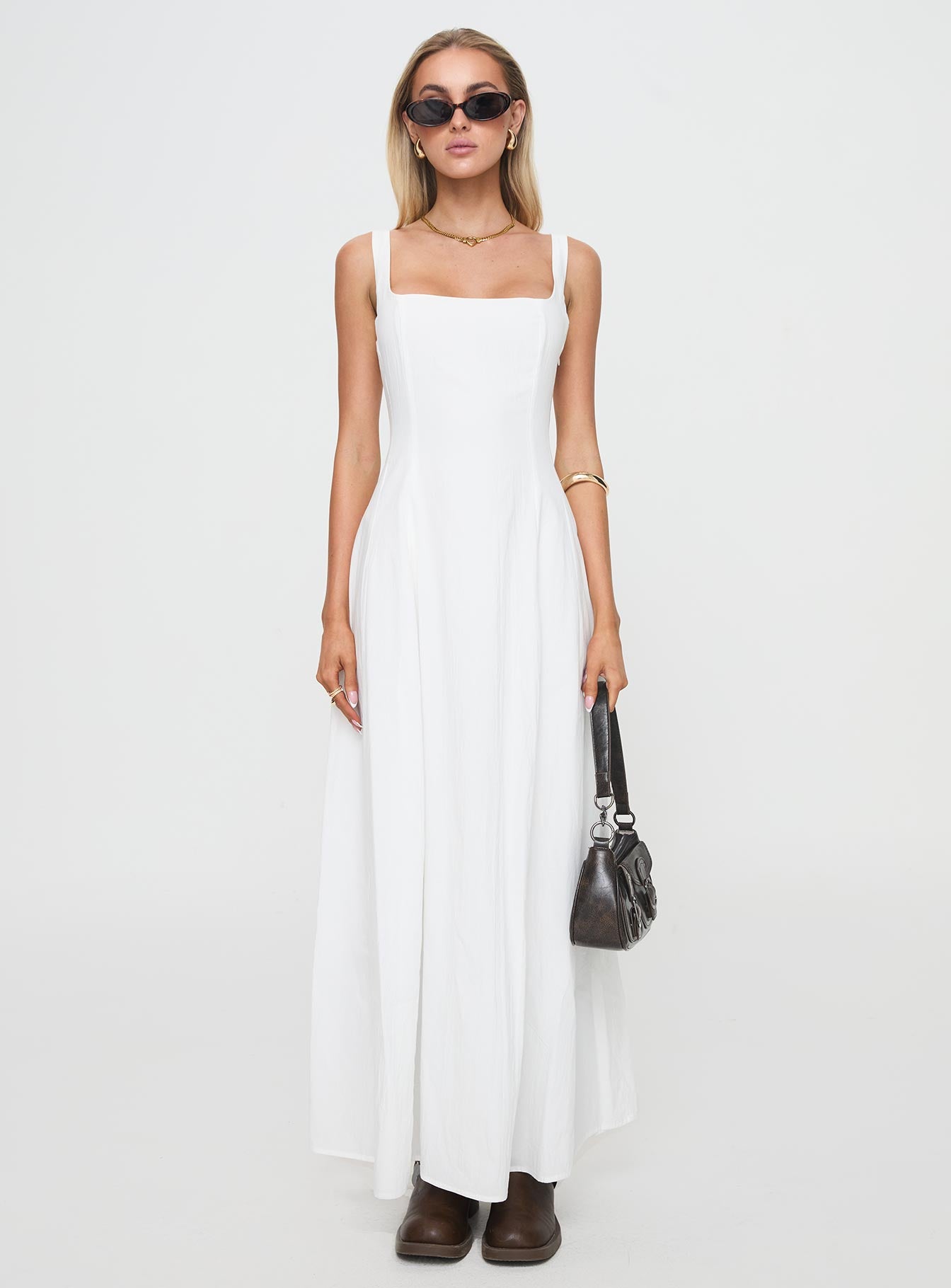 You Can Maxi Dress White - Image 7
