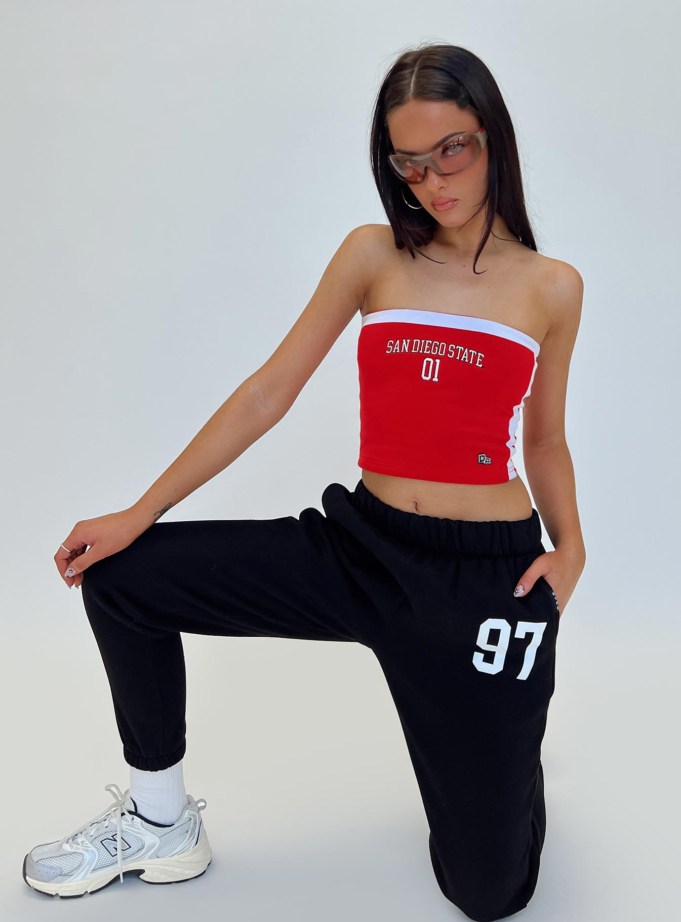 Sdsu All Star Tube Top Red - Image 8