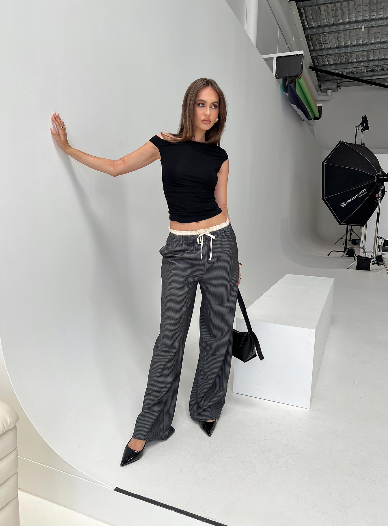 Seraphic Pants Charcoal Stripe - Image 8