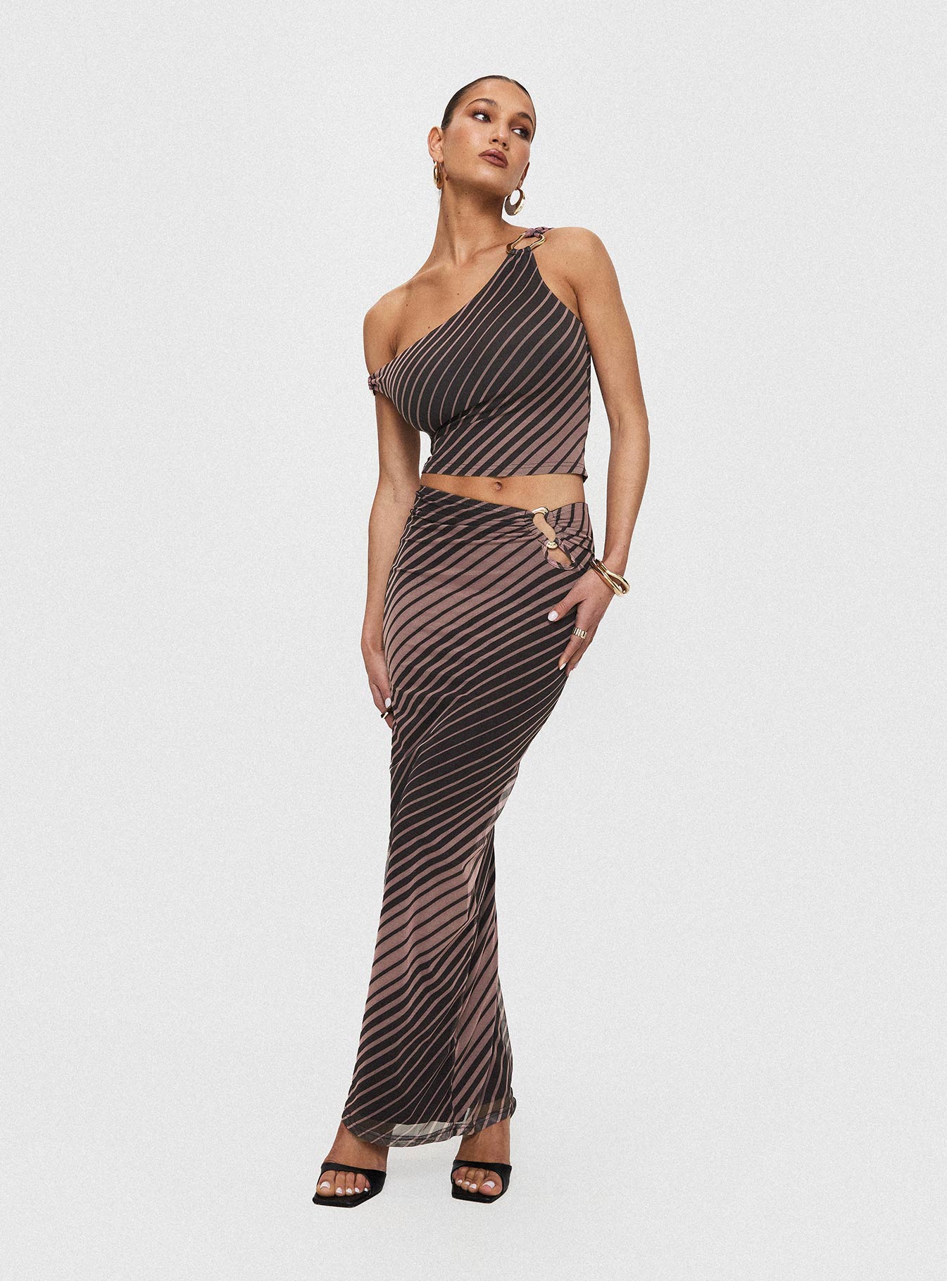 Whiley Maxi Skirt Multi Stripe - Image 8