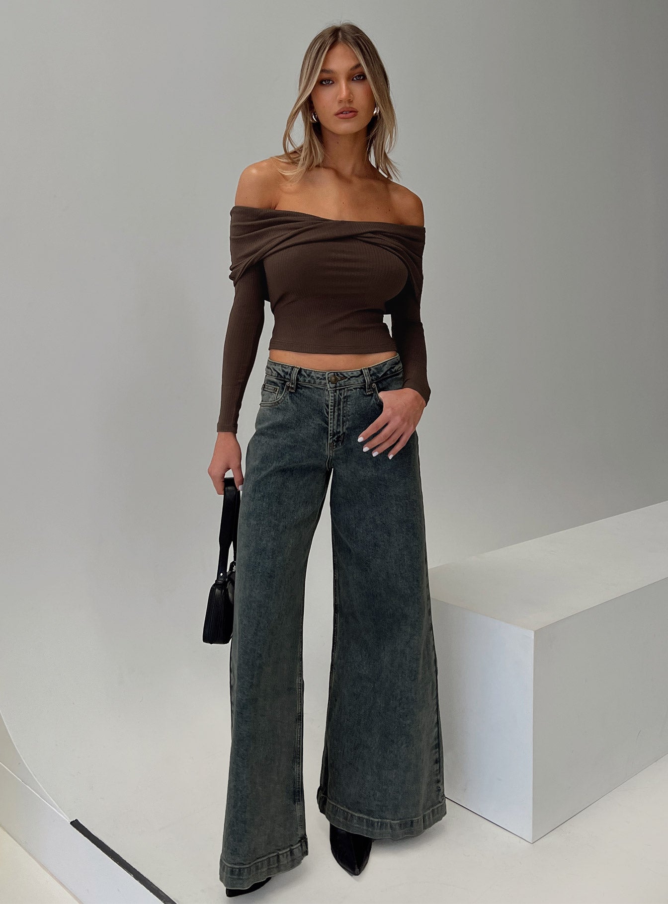 Ziggie Low Rise Baggy Jeans Antique Wash - Image 8