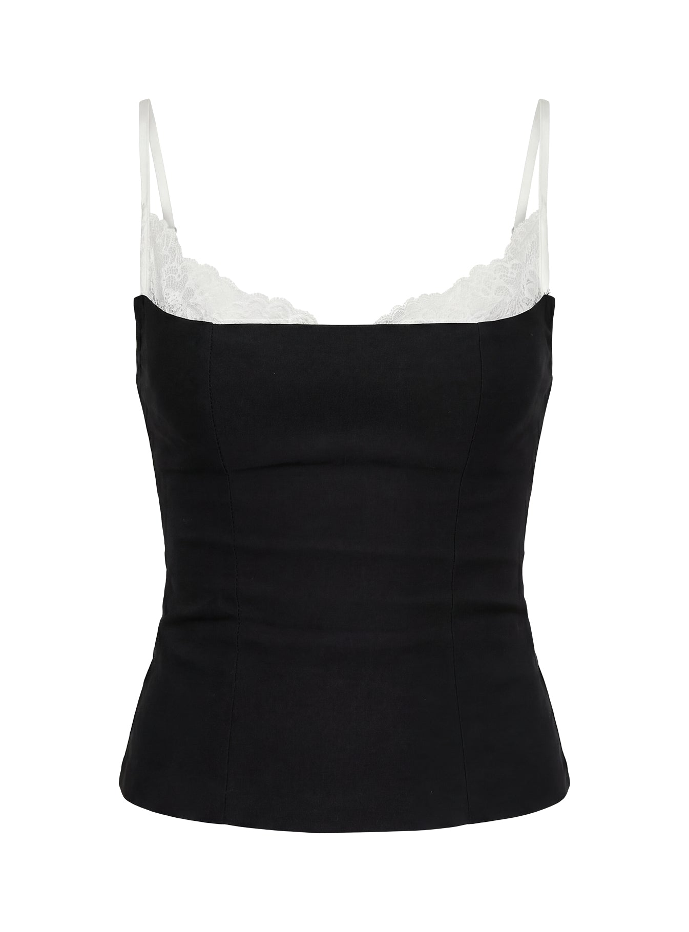 Renaissance Corset Lace Top Black / White - Image 11
