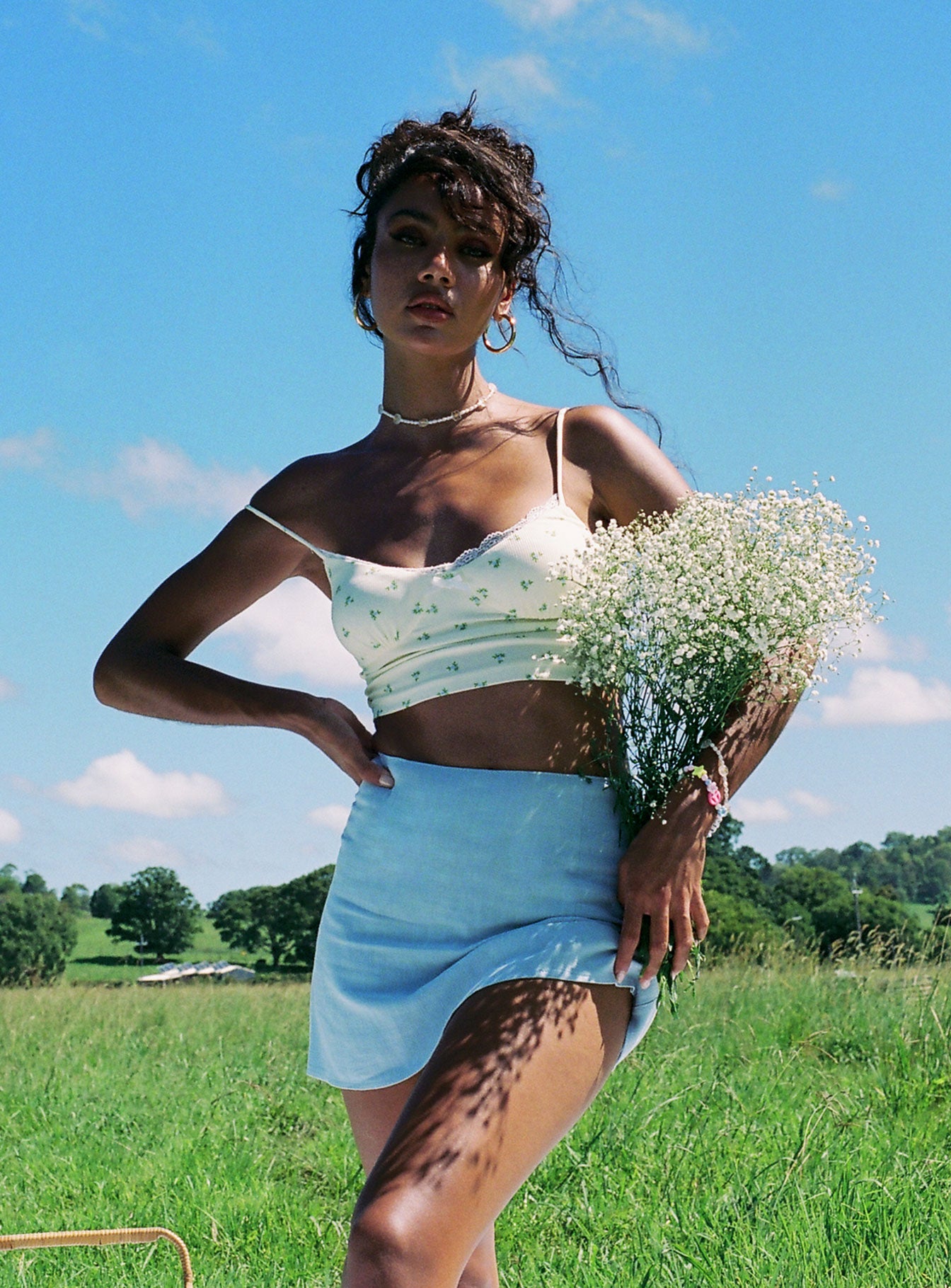 Selby Mini Skirt Blue - Image 6