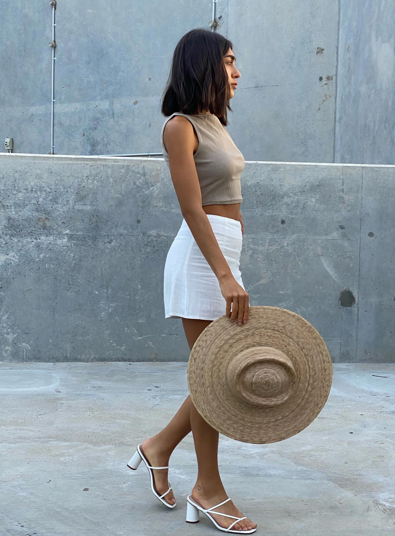 Alternative view of Selby Mini Skirt White Petite