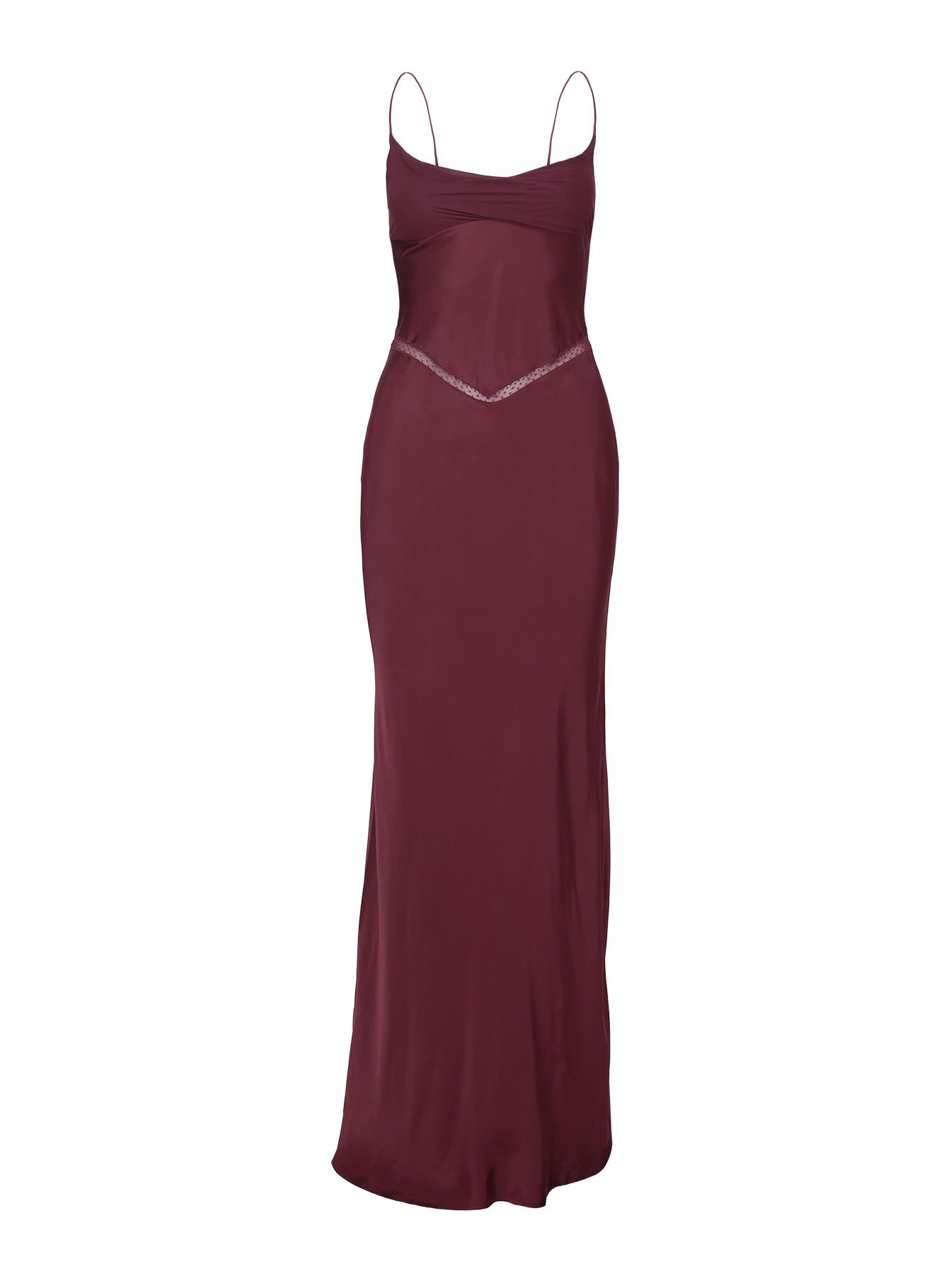Sugarina Lace Maxi Dress Wine - Image 5