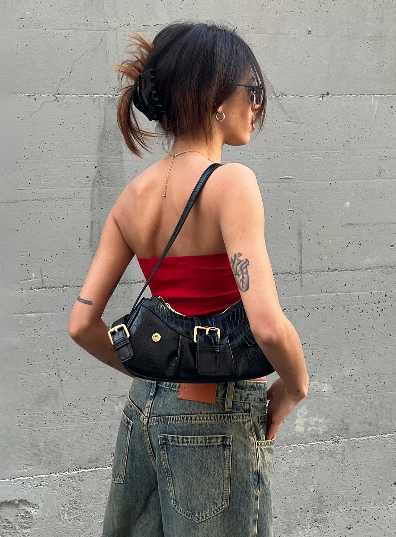 Westaway Shoulder Bag Black - Image 11