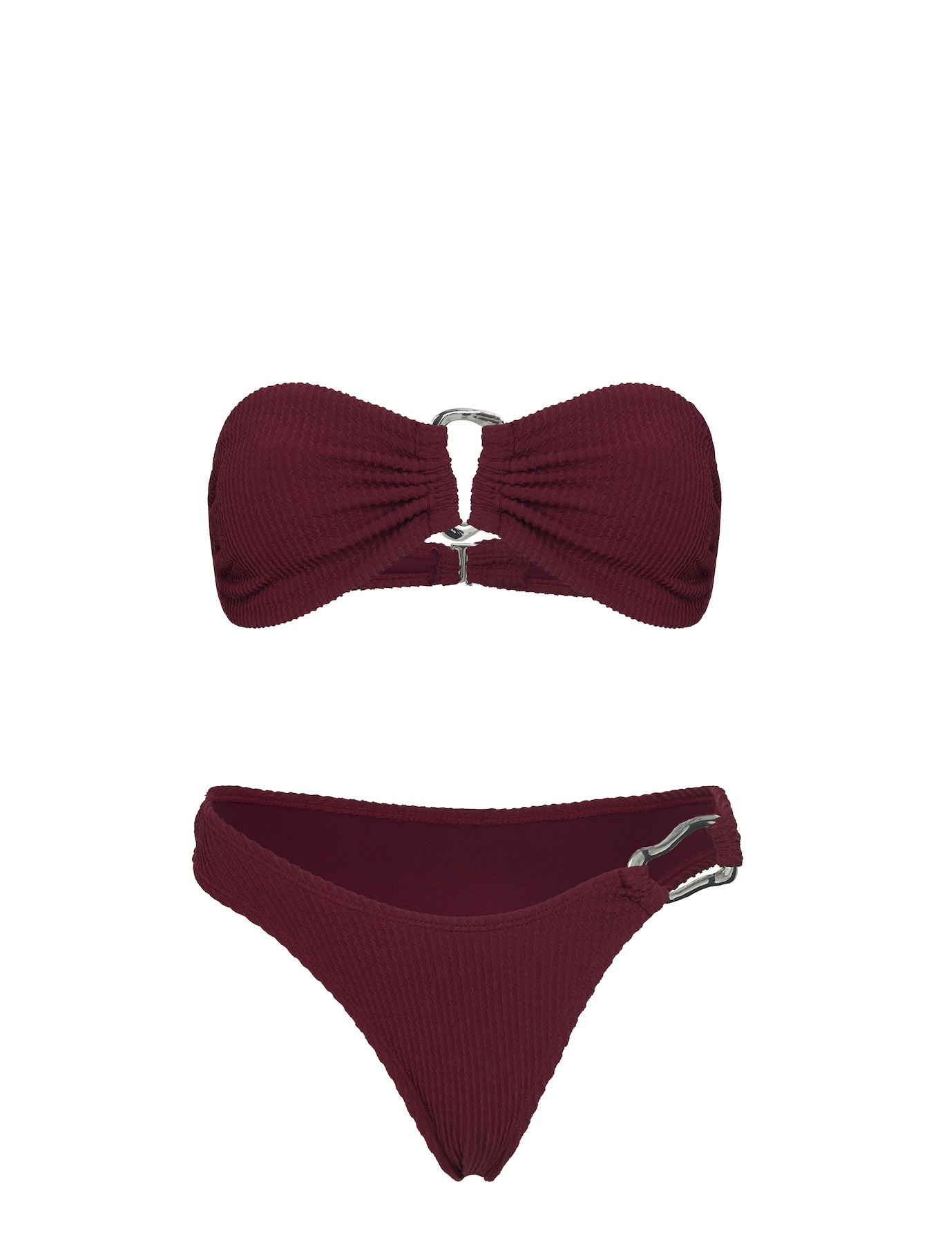 Zemi Hardware Bandeau Bikini Top Red - Image 5