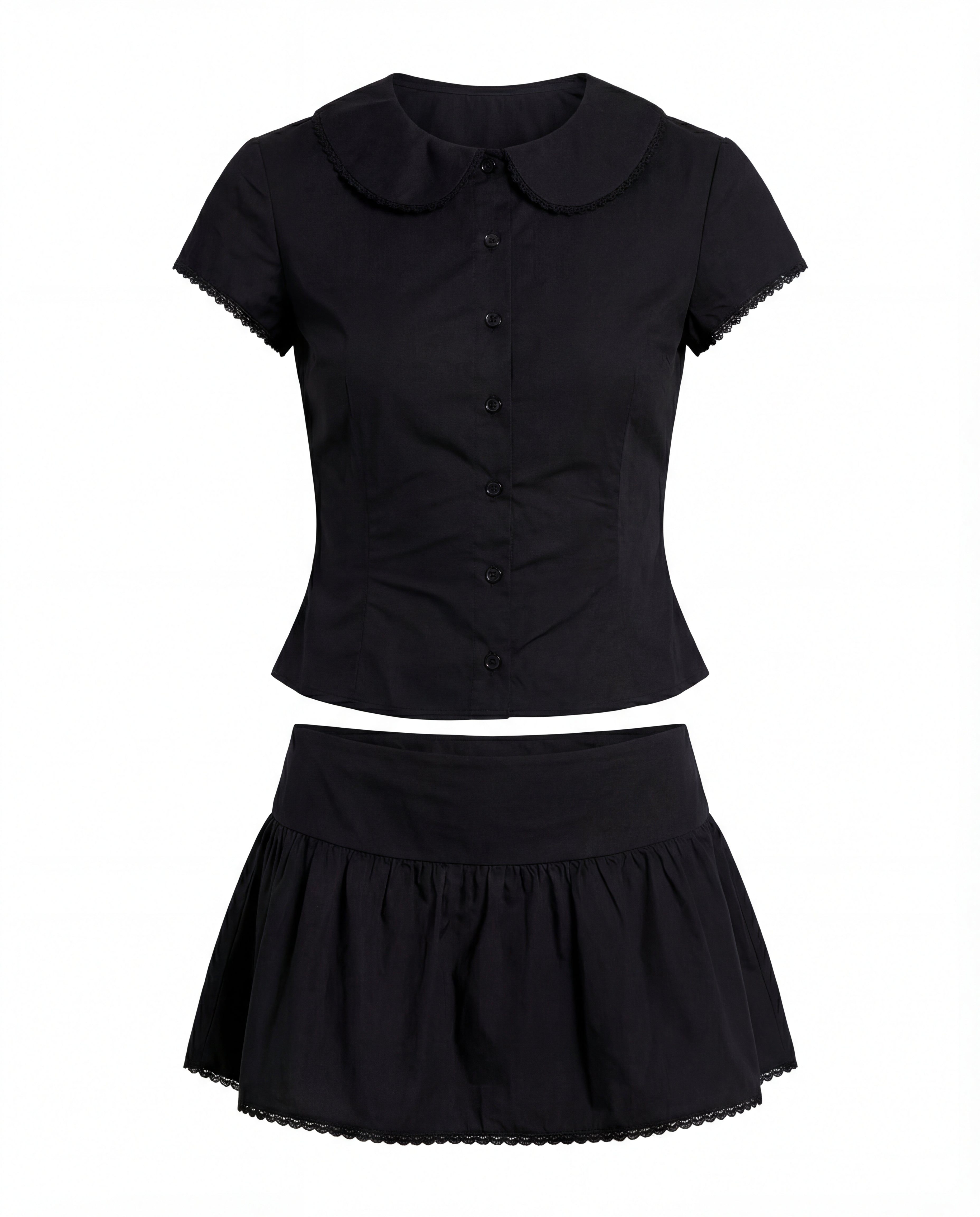 Sweet Treat Button Up Set Black - Image 10