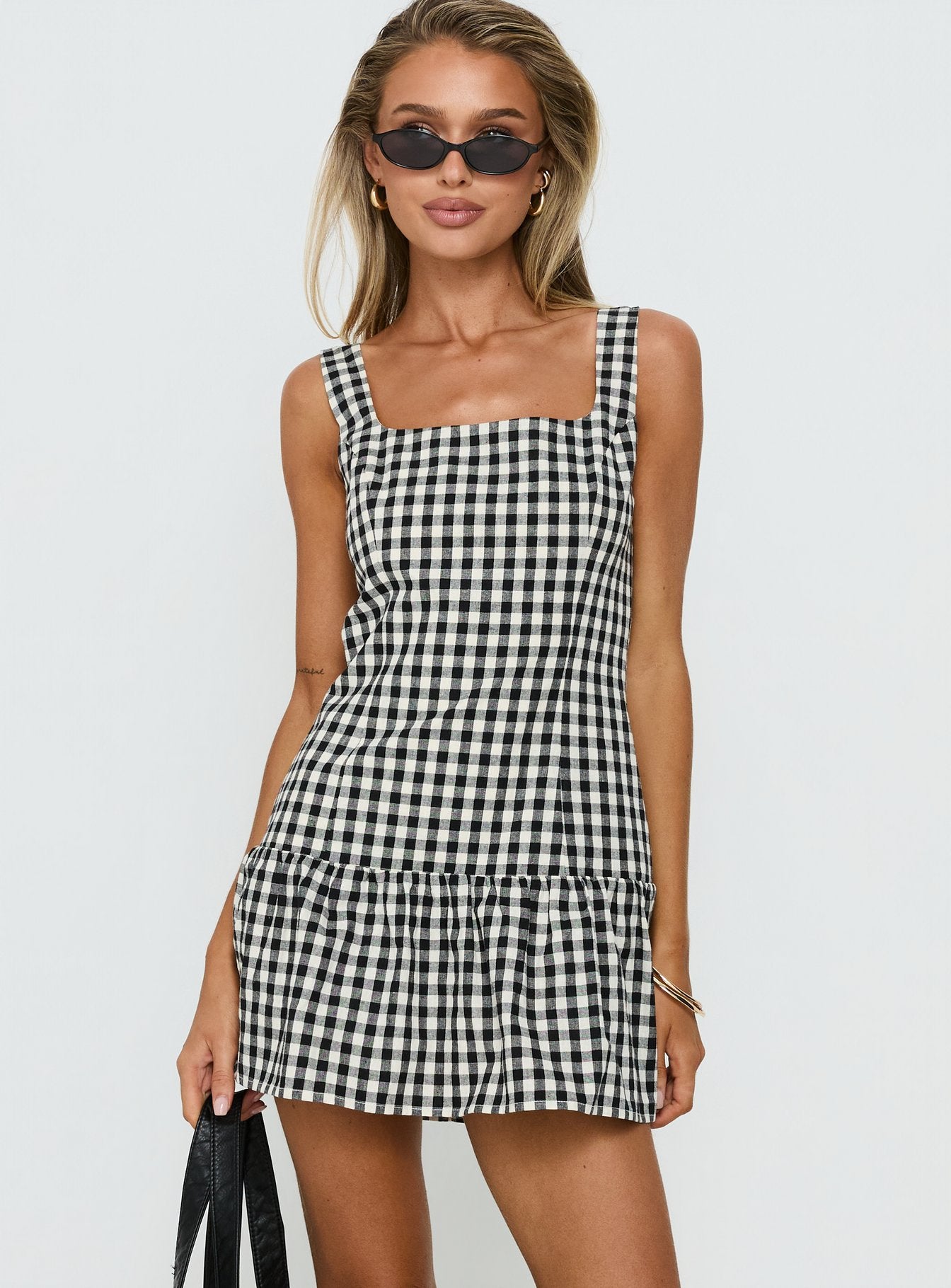 Orivelle Tie Back Playsuit Black / White