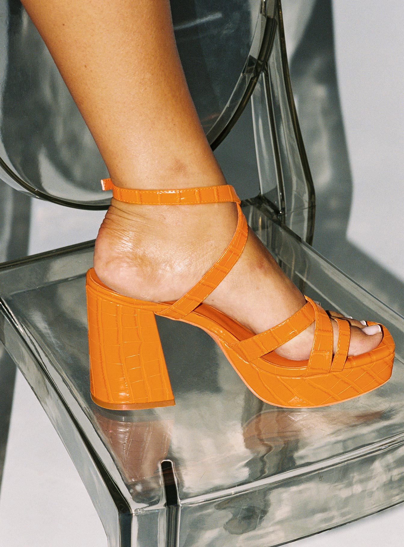 Alternative view of Caprice Heels Orange