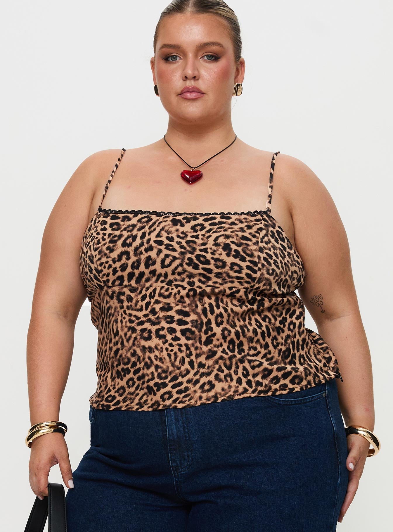 Alternative view of Jaquelyn Top Leopard Curve