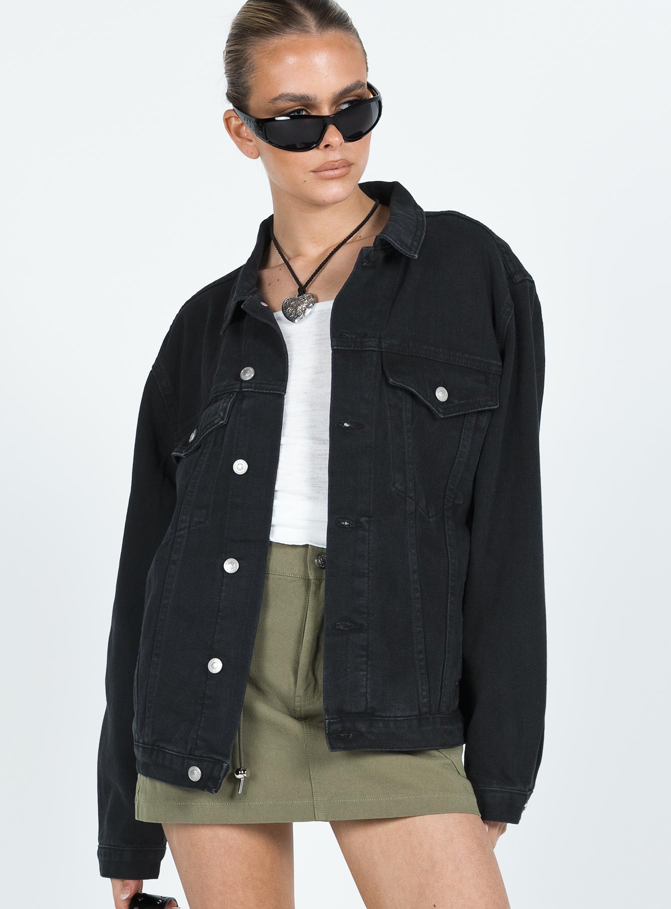 Alternative view of Phoenix Denim Jacket Black