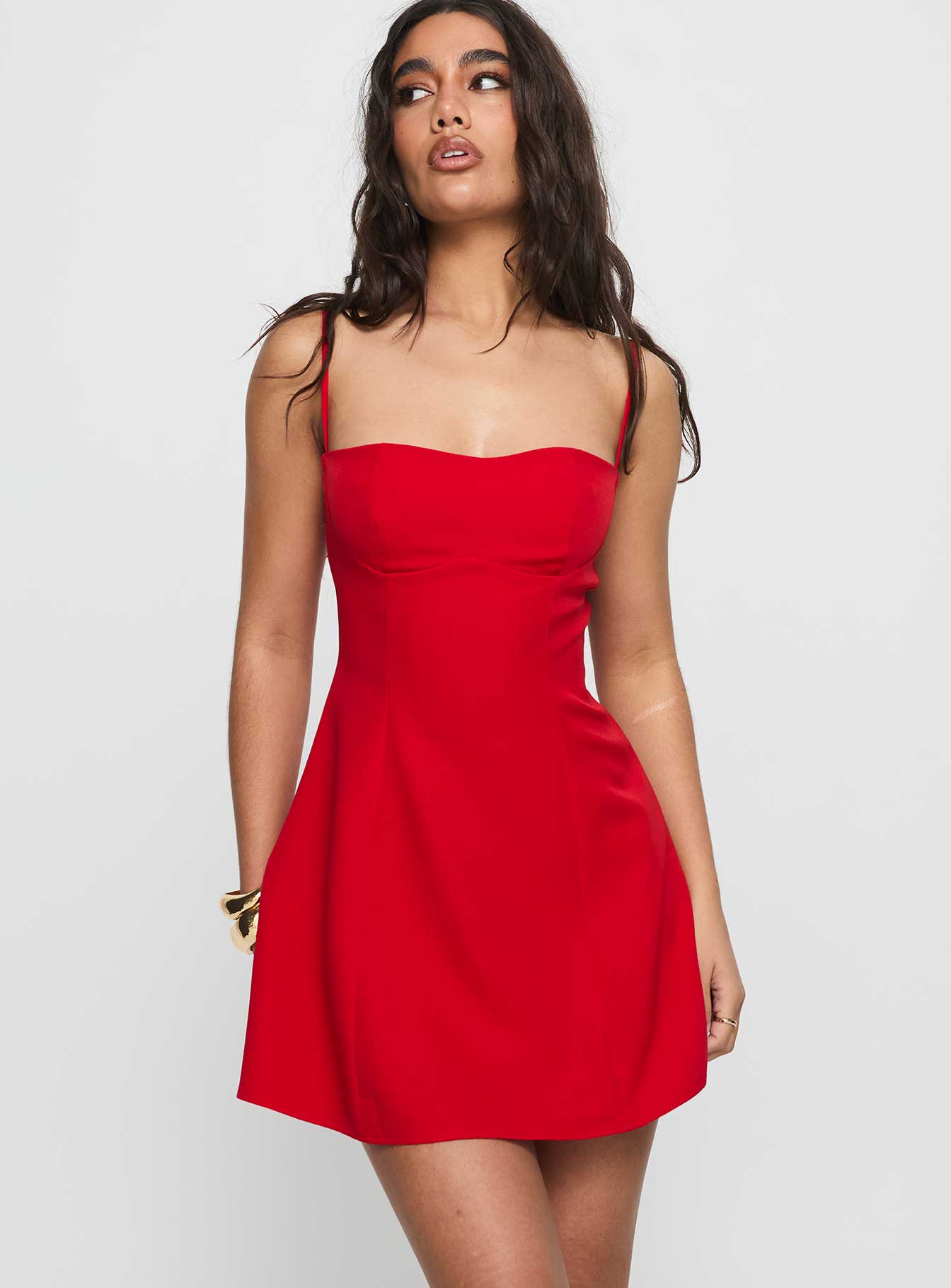 Alternative view of Easy To Love Mini Dress Red