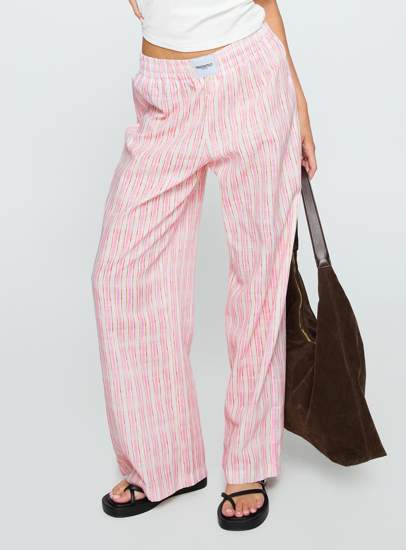 Alternative view of Beach House Pants Pink Stripe