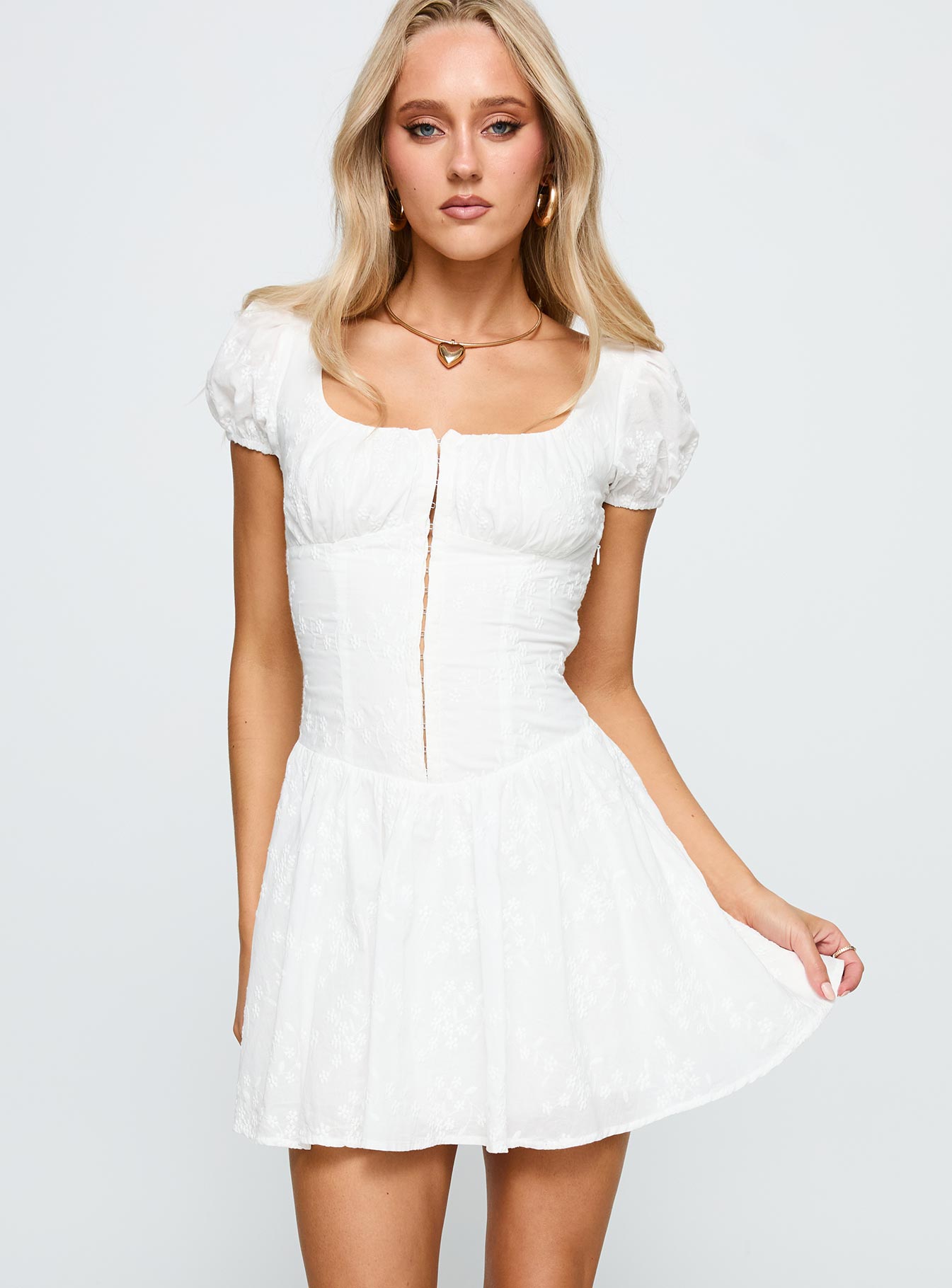 Alternative view of Lethia Corset Mini Dress White