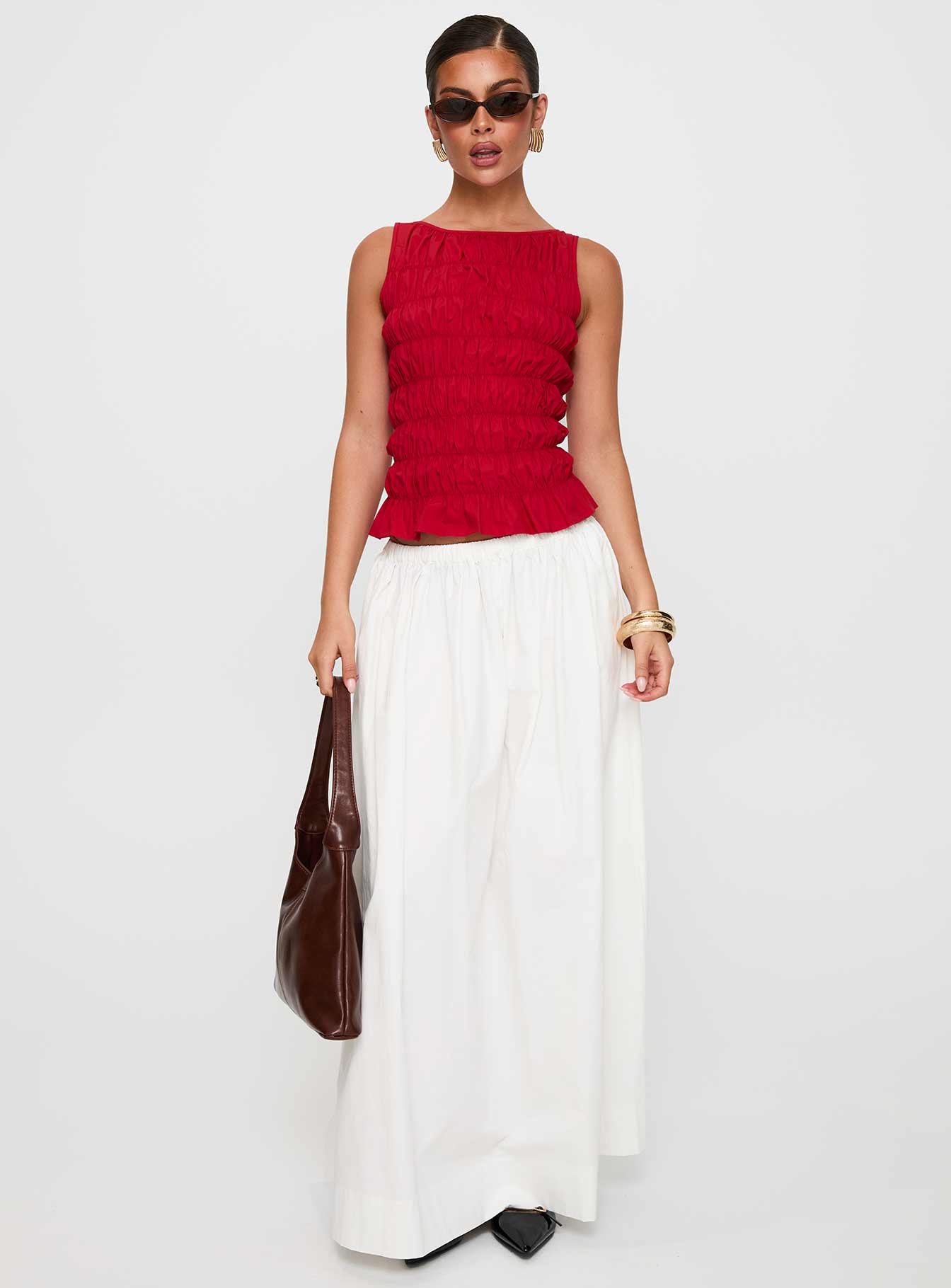 Alternative view of Felipa Maxi Skirt White