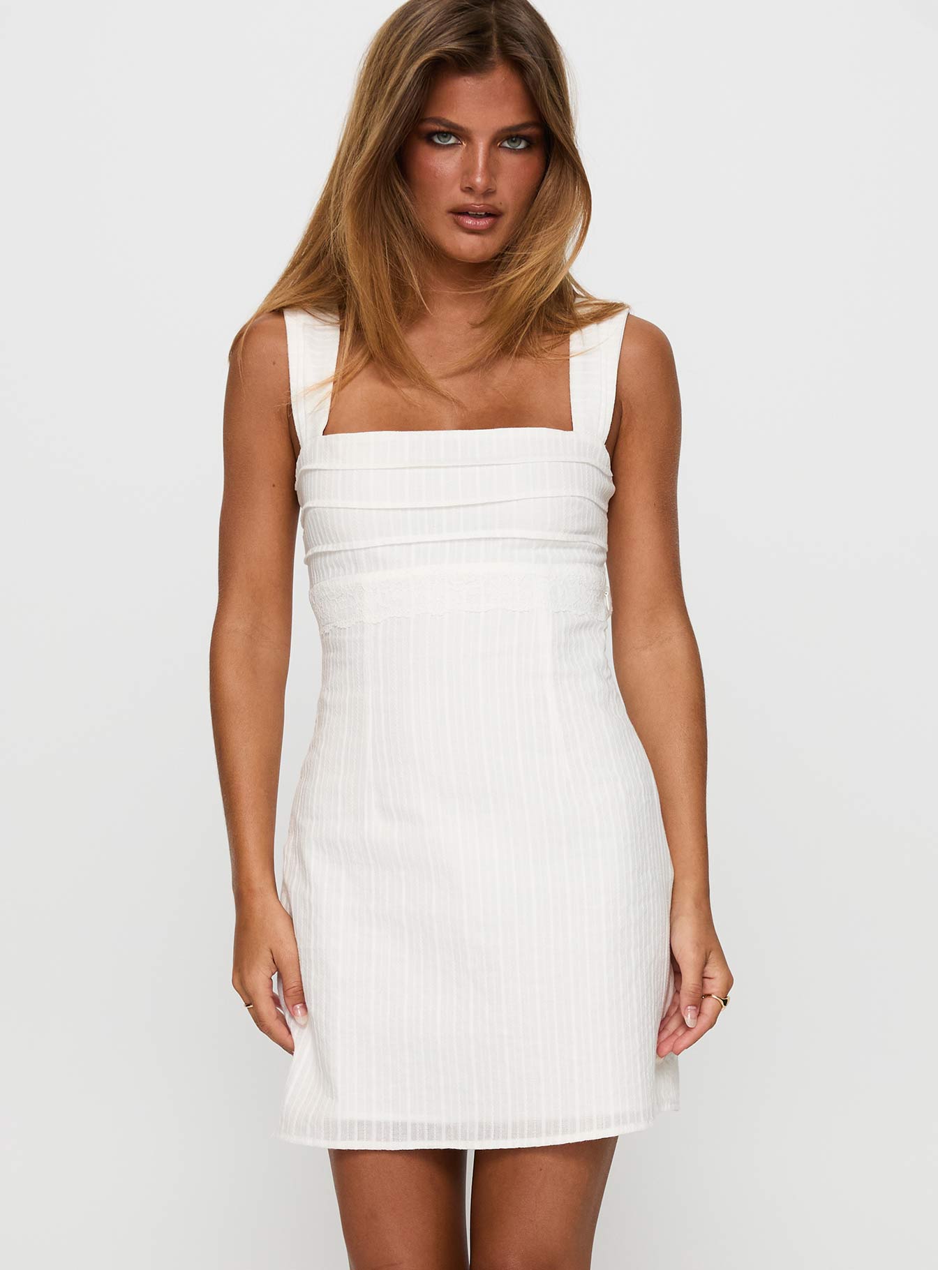Alternative view of Anyone But You Mini Dress White