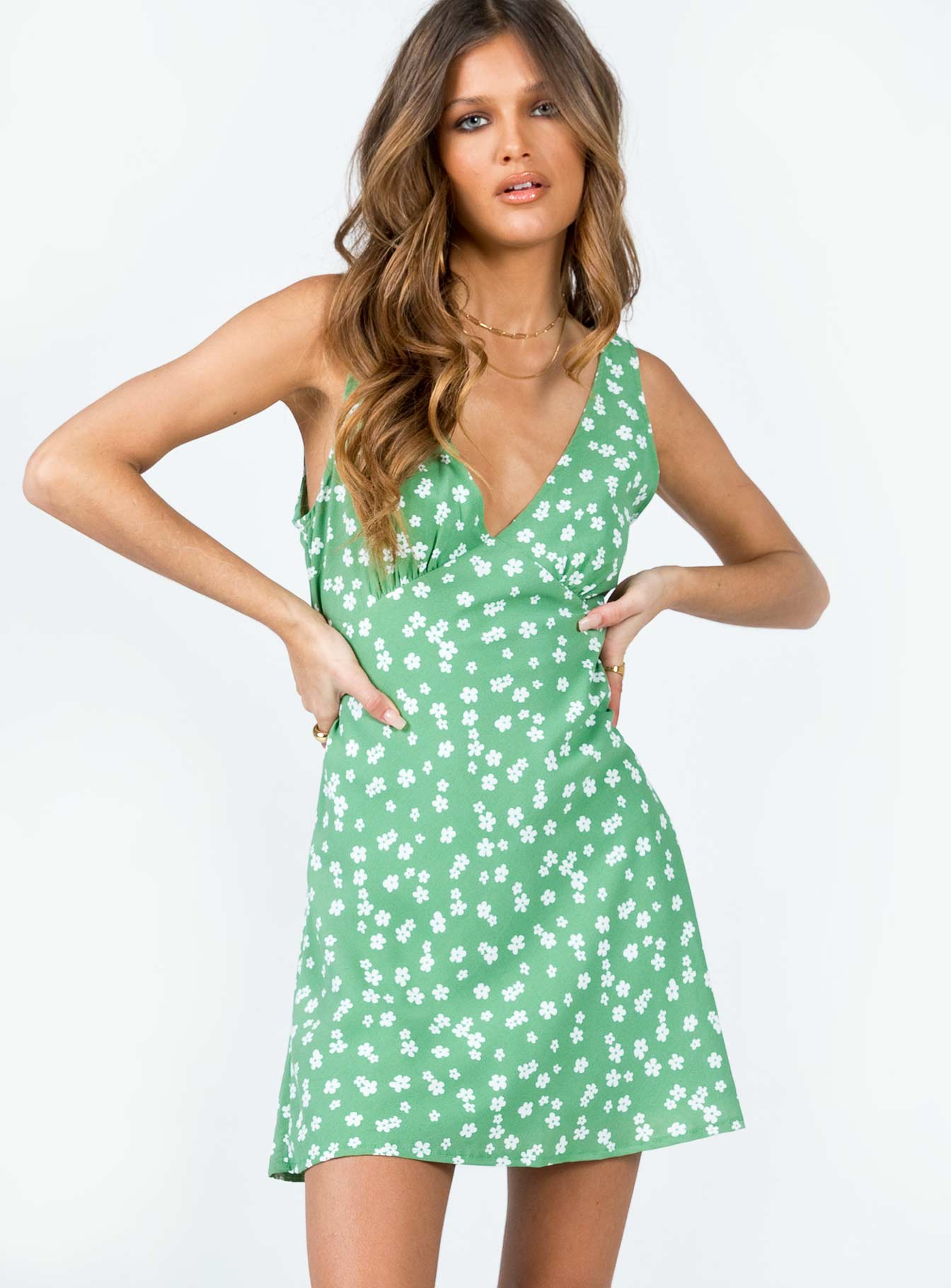 Alternative view of Nellie Mini Dress Sage Floral