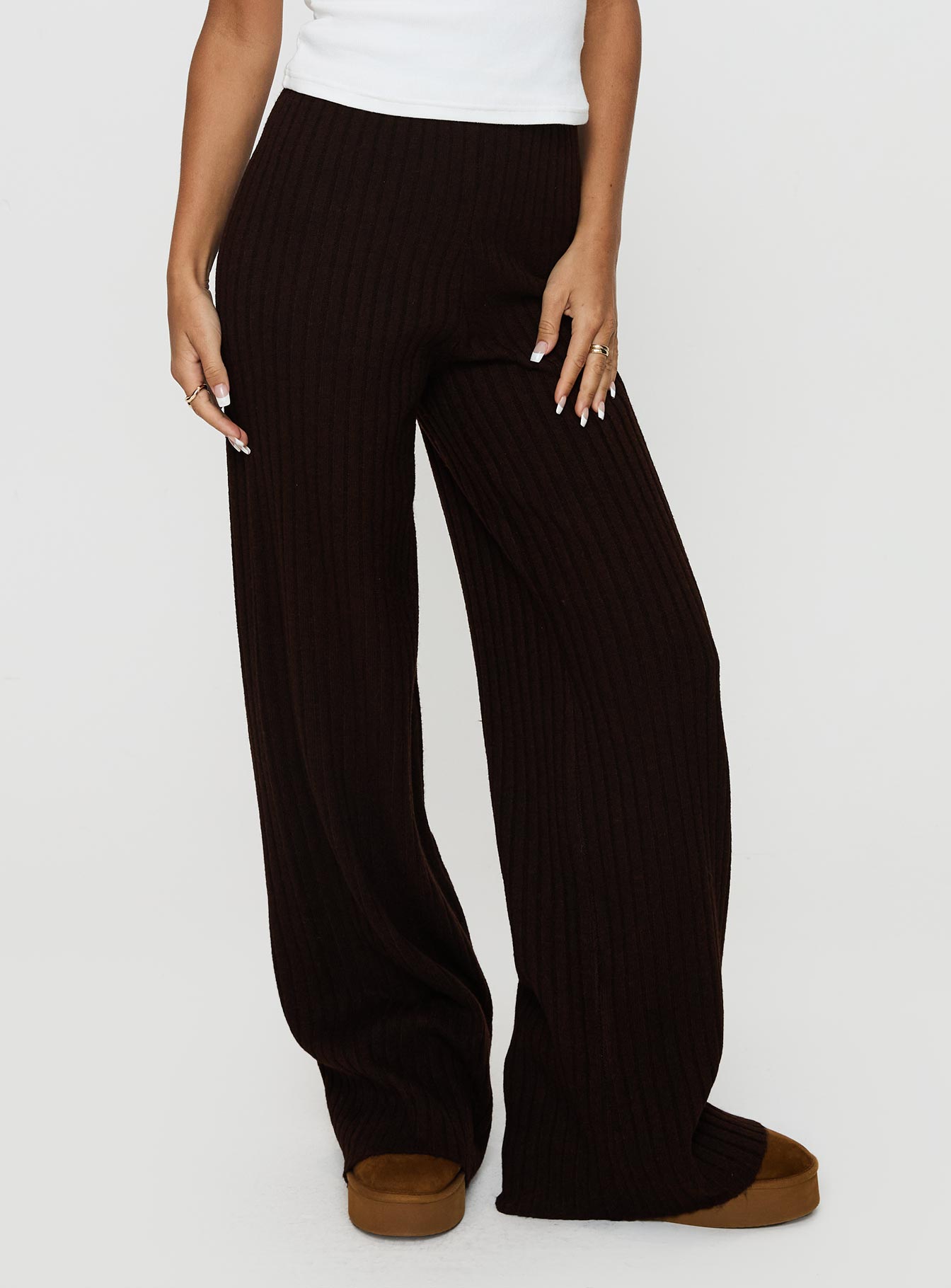 Alternative view of Montana Knit Pants Chocolate Brown