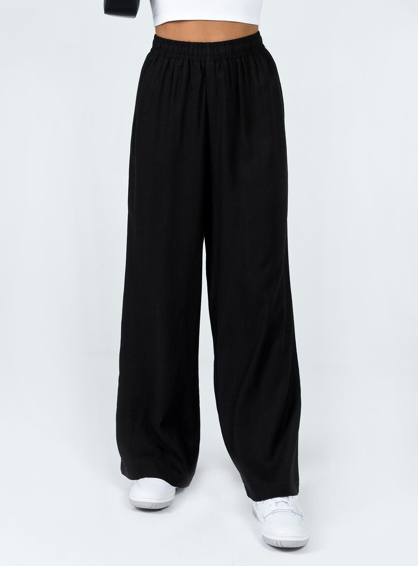 Alternative view of Louis Linen Blend Pants Black