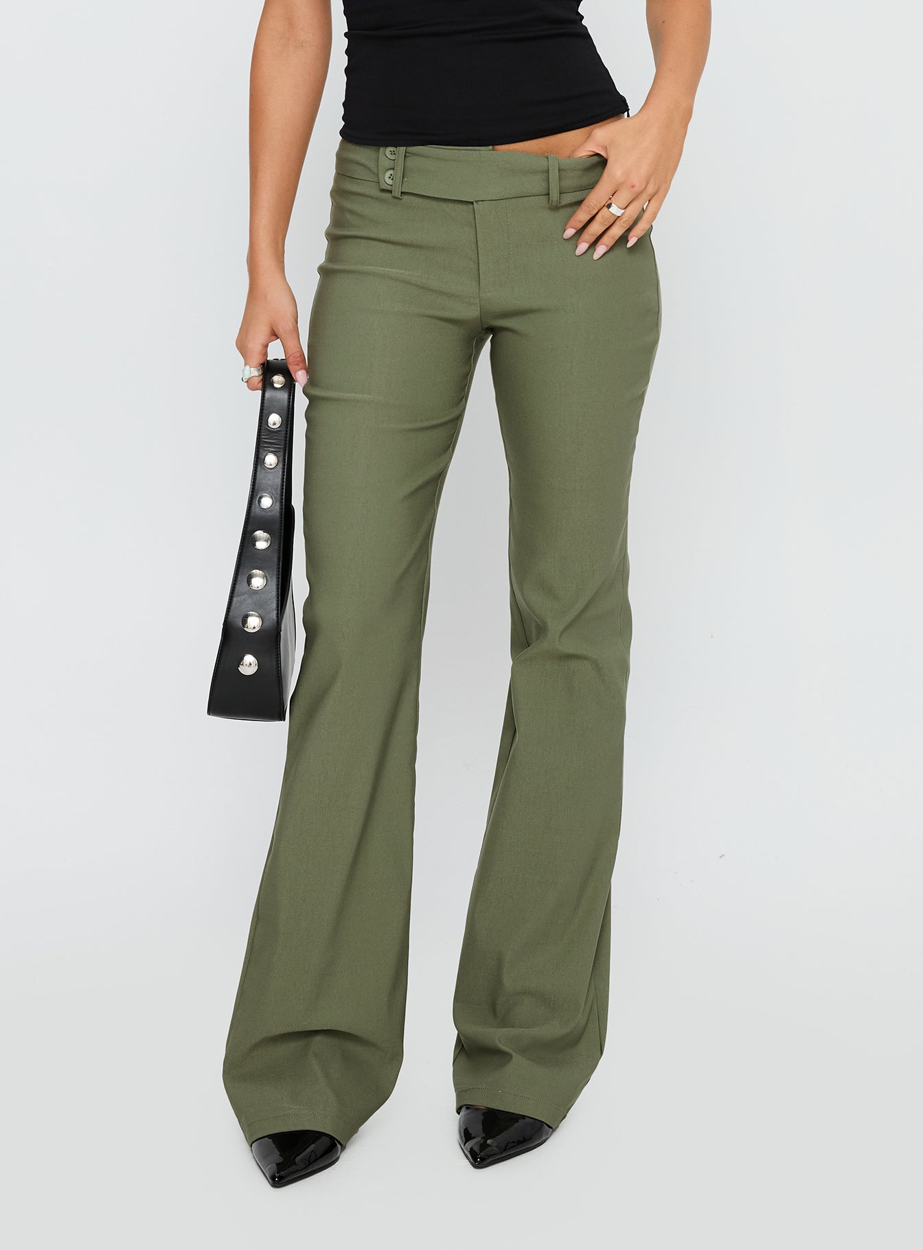 Alternative view of Kinkirk Flared Pants Olive Green