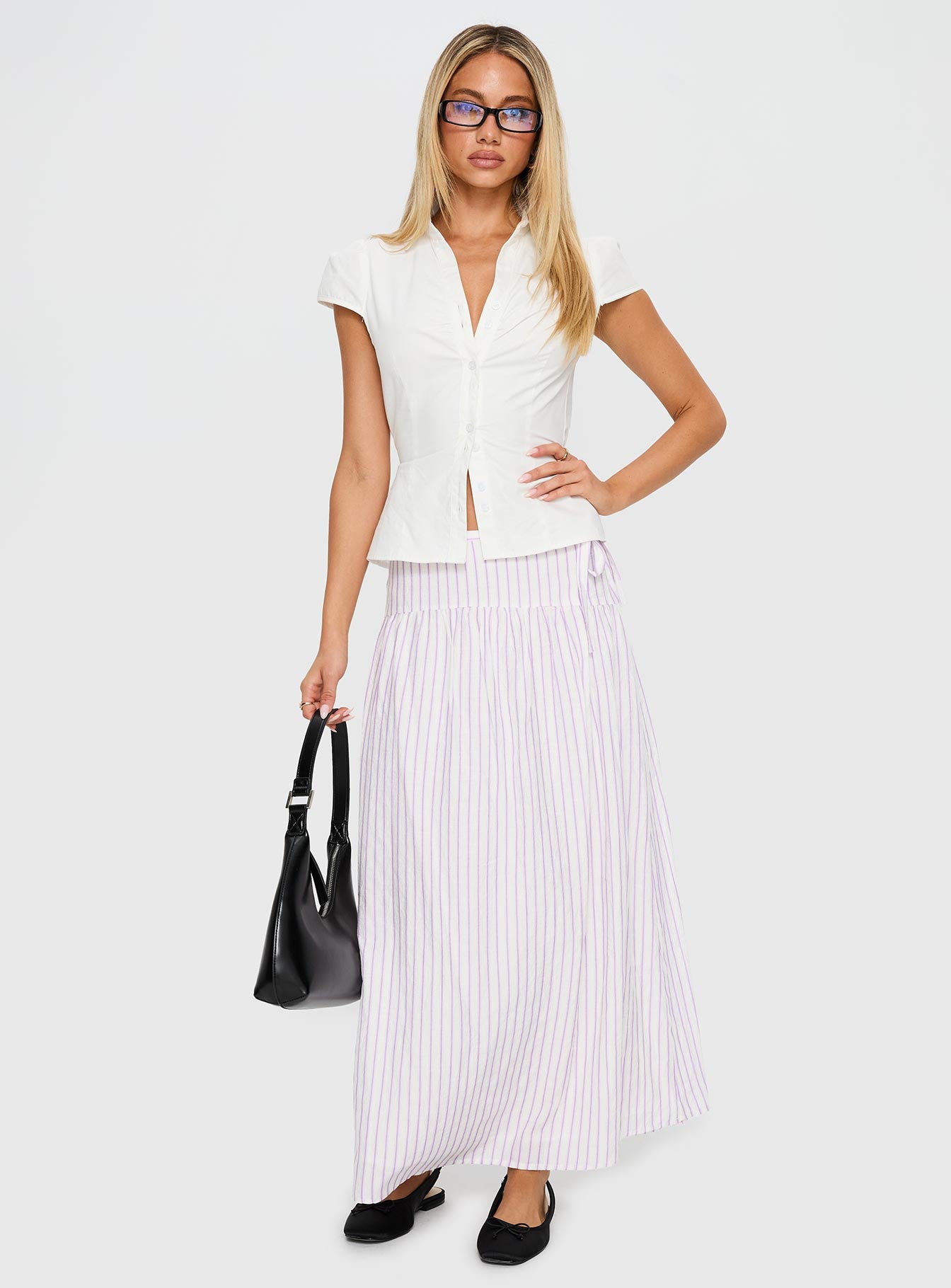Alternative view of Antheia Maxi Skirt White Multi