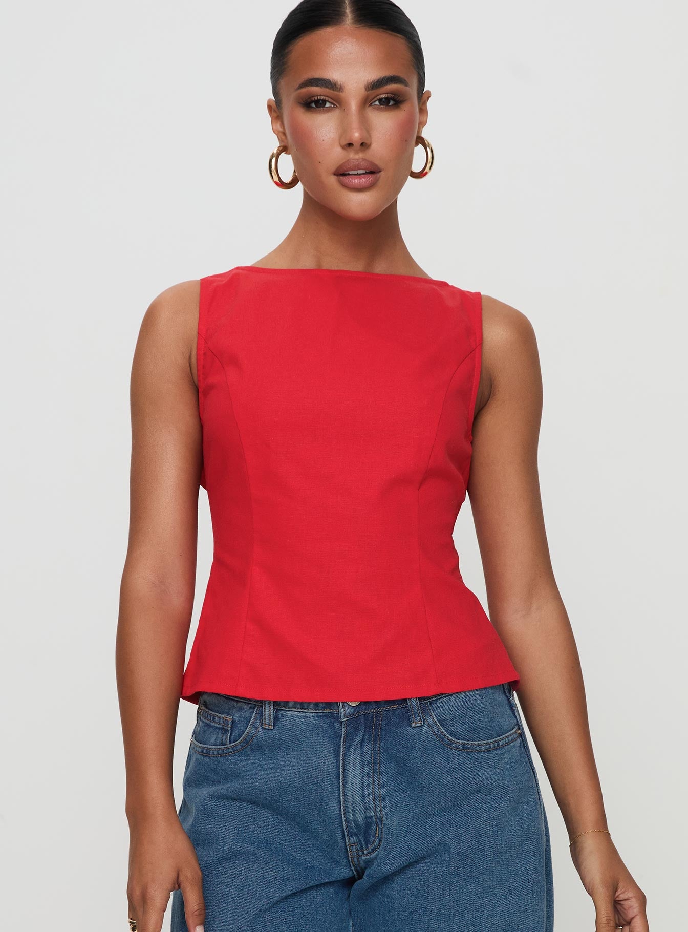 Alternative view of Lilitina Top Red