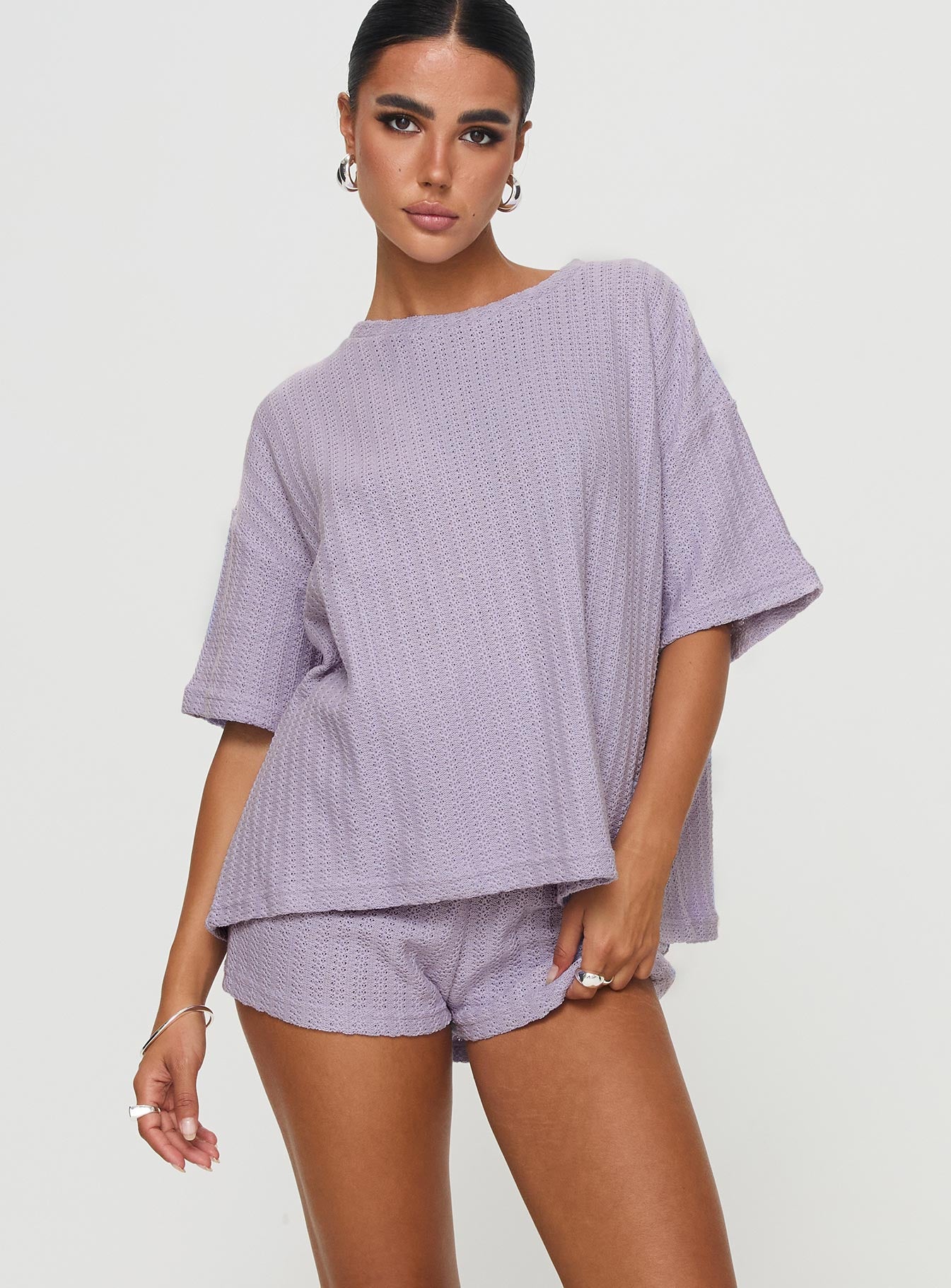 Alternative view of Cammie Knit Set Lilac
