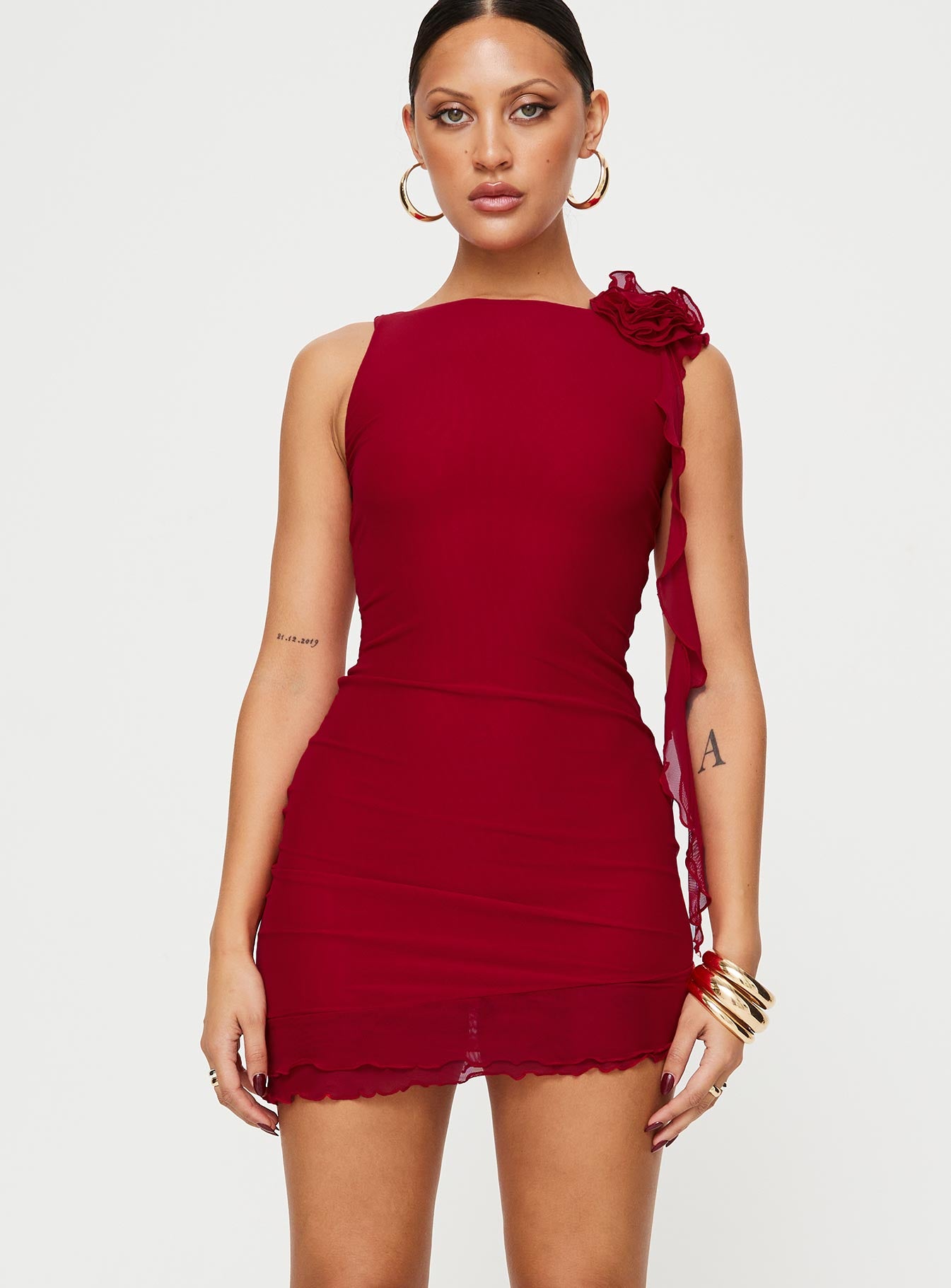 Alternative view of Lorello Mini Dress Red