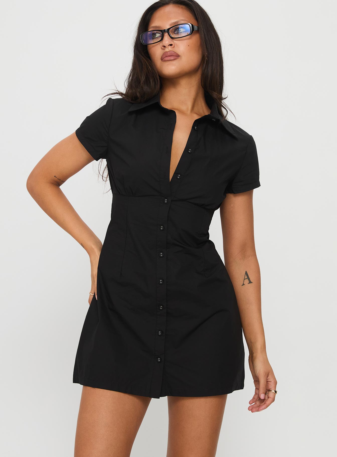 Alternative view of Motley Mini Dress Black