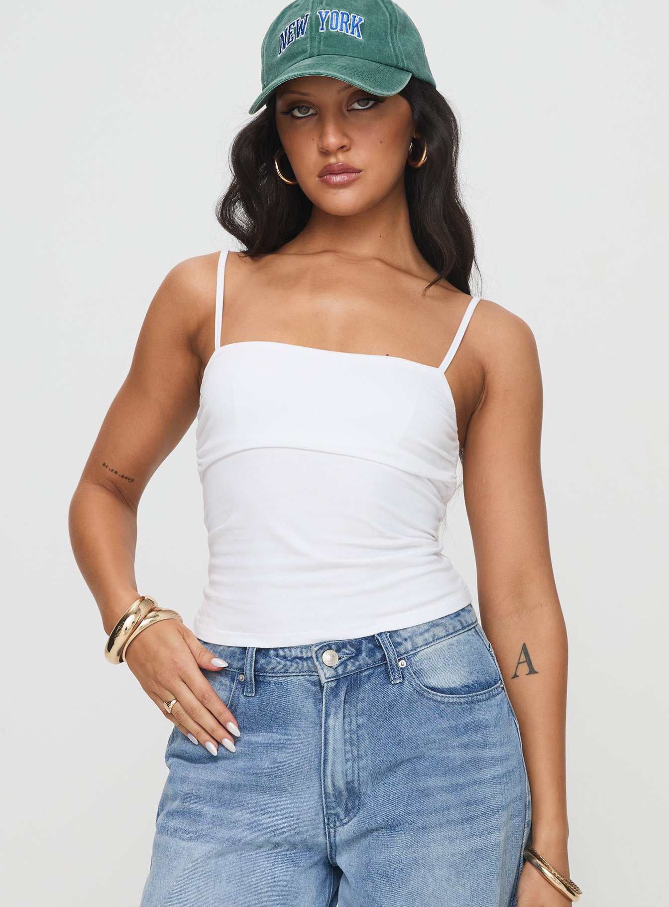 Alternative view of Race My Mind Top White