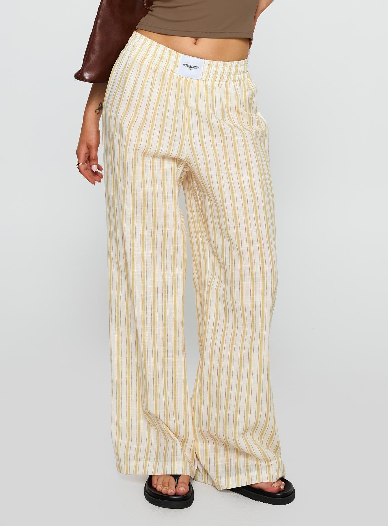 Alternative view of Beach House Pants Yellow Stripe