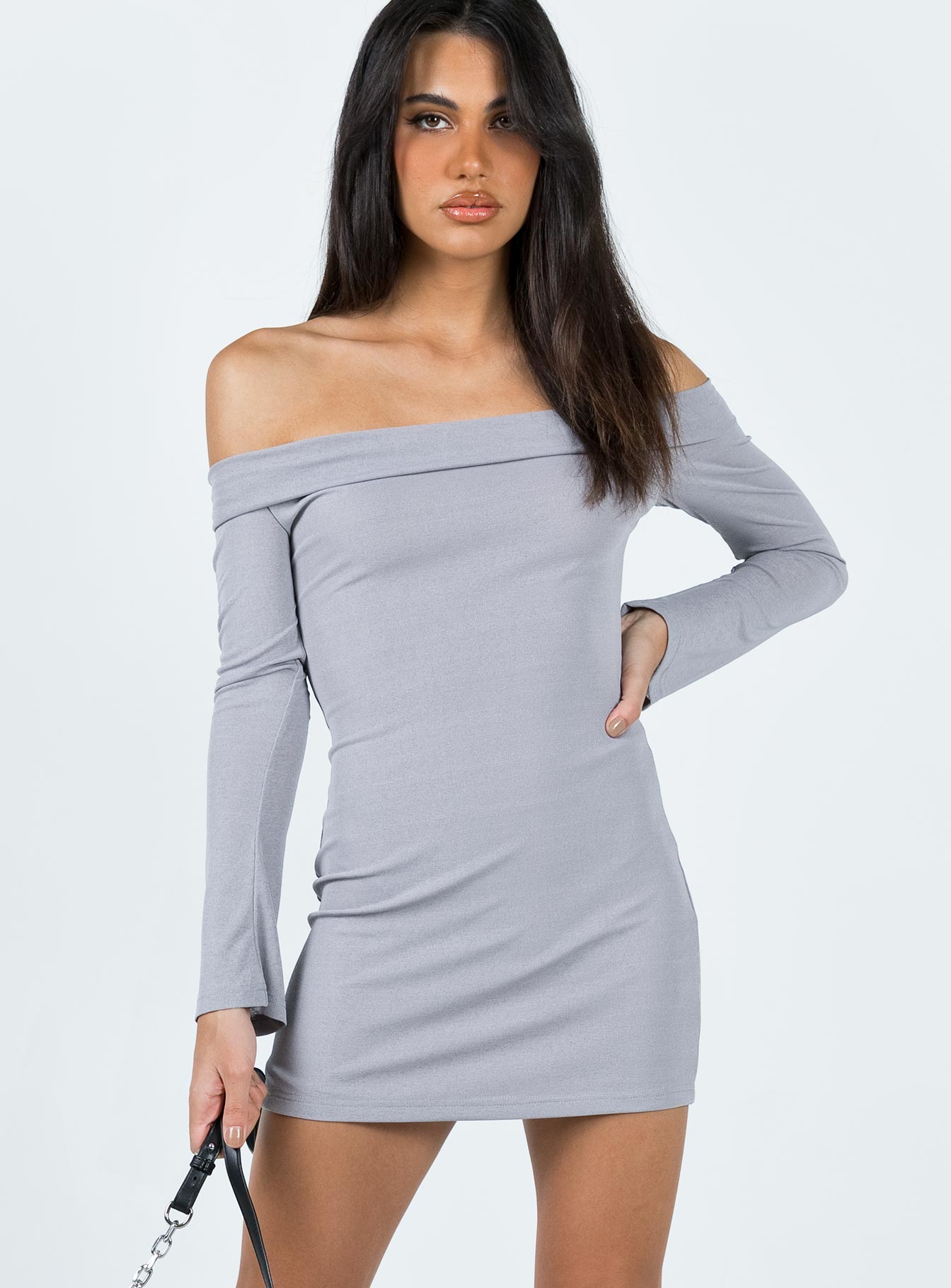 Alternative view of Anya Mini Dress Grey