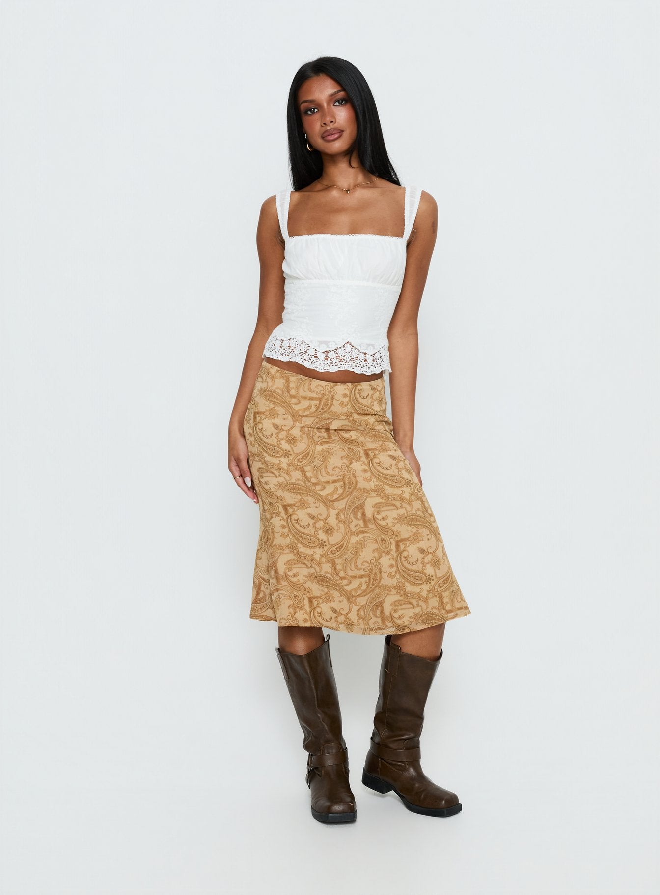 Alternative view of Moses Midi Skirt Paisley