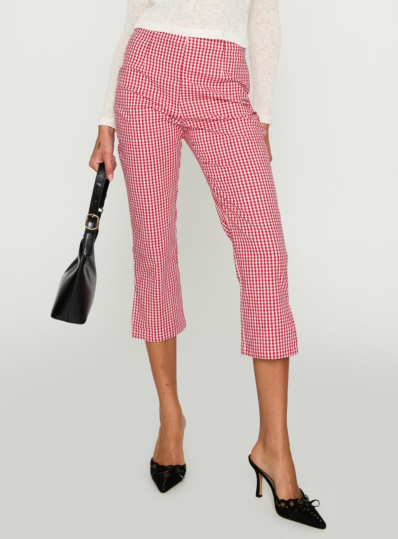 Alternative view of Mignonette Capri Pant Red Gingham
