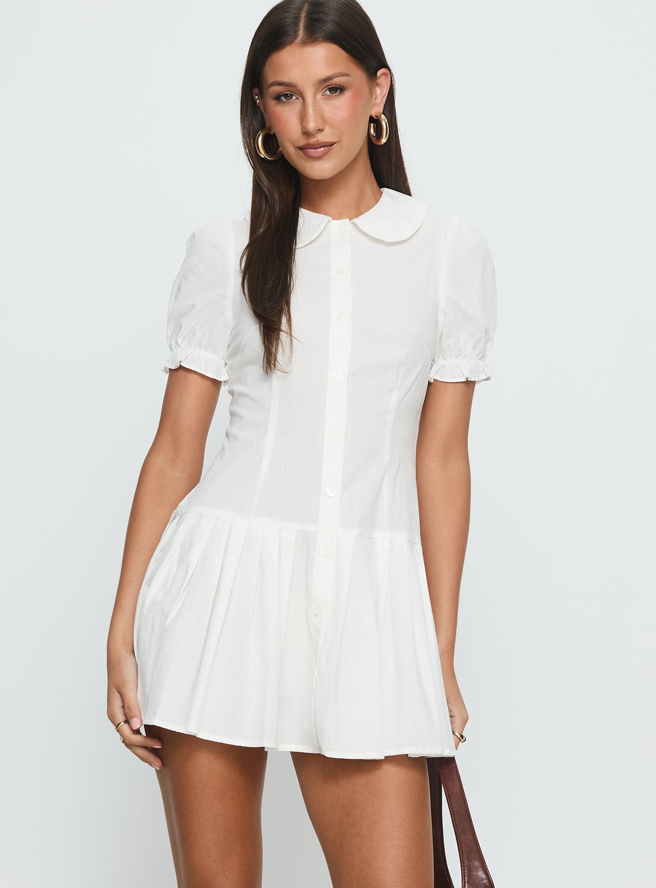 Alternative view of Lisette Pleat Mini Dress White