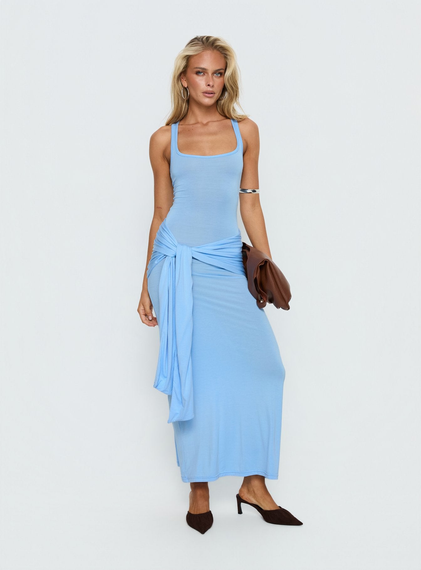 Alternative view of Madisa Racerback Maxi Dress Blue