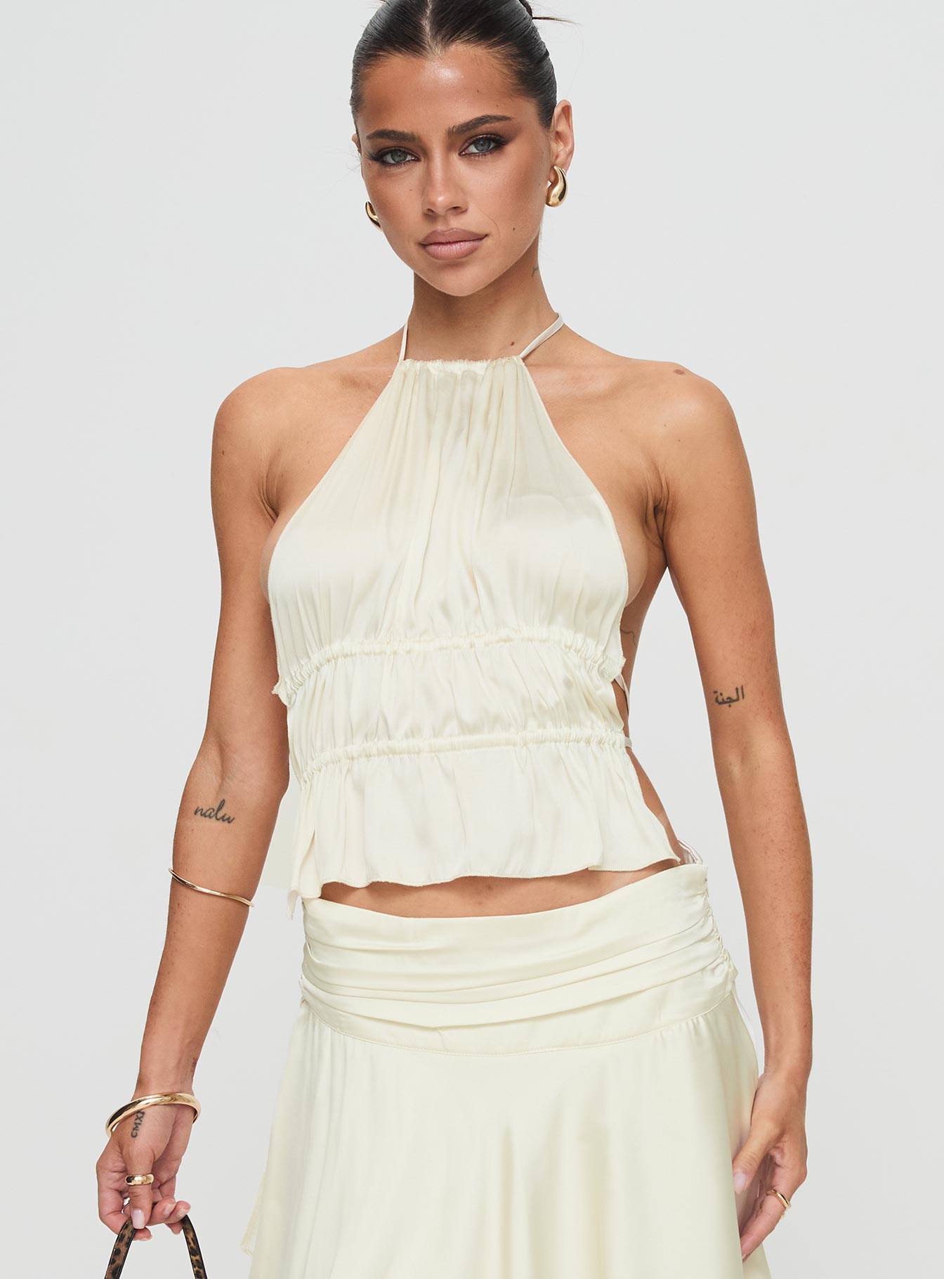 Alternative view of Legacy Halter Top Ivory