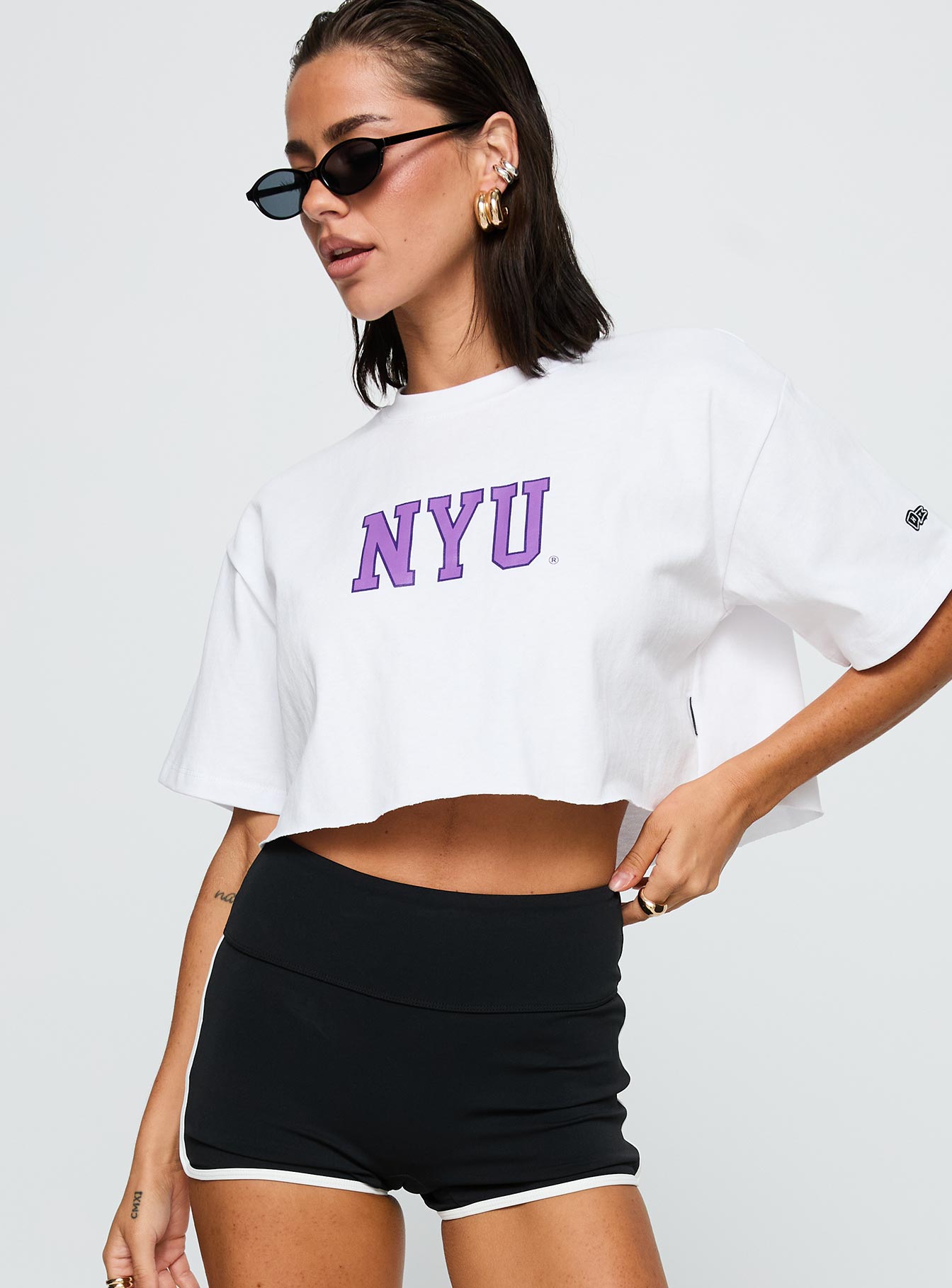 Alternative view of Nyu Track Tee White