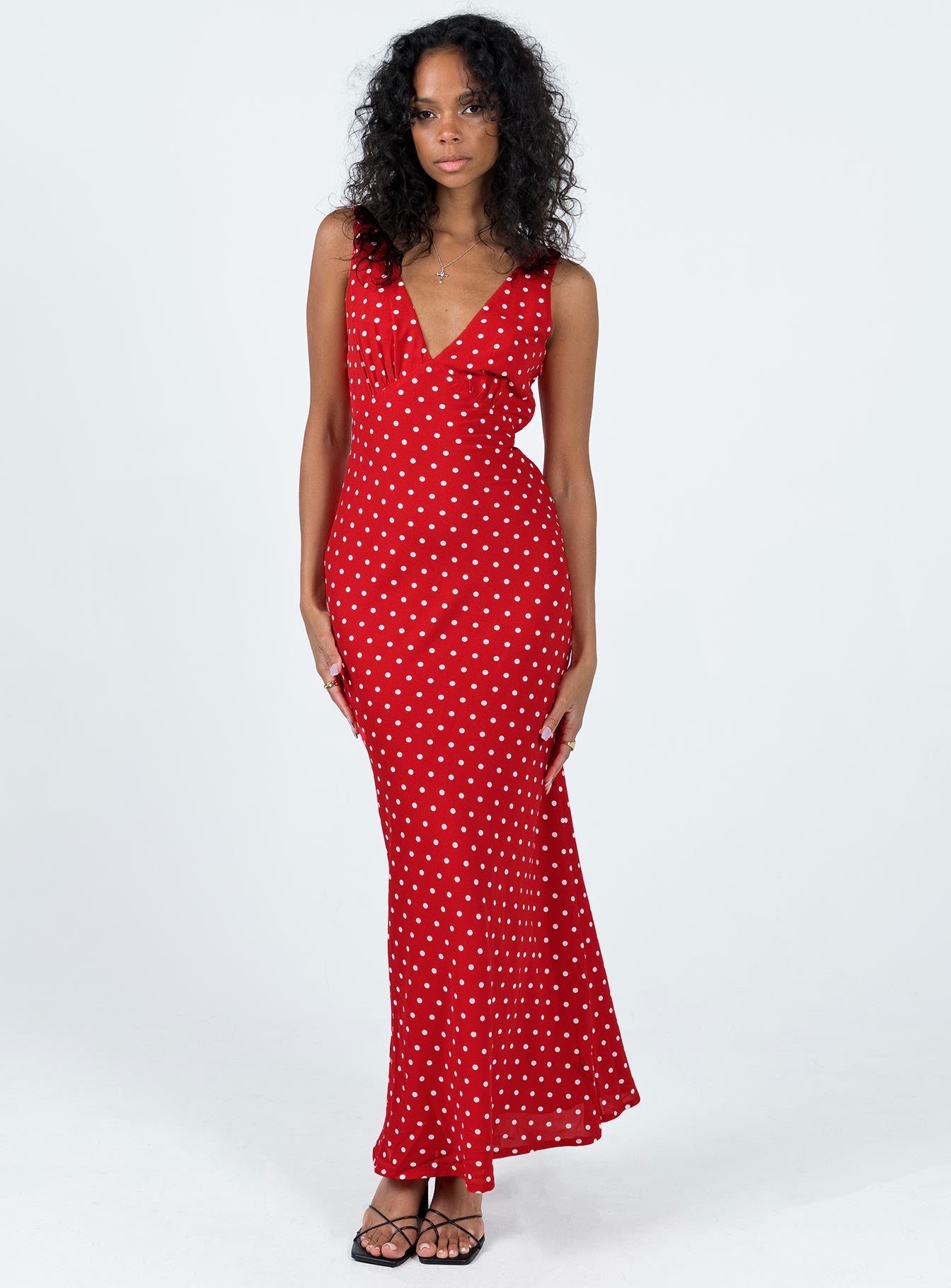 Alternative view of Nellie Maxi Dress Red Polka Dot