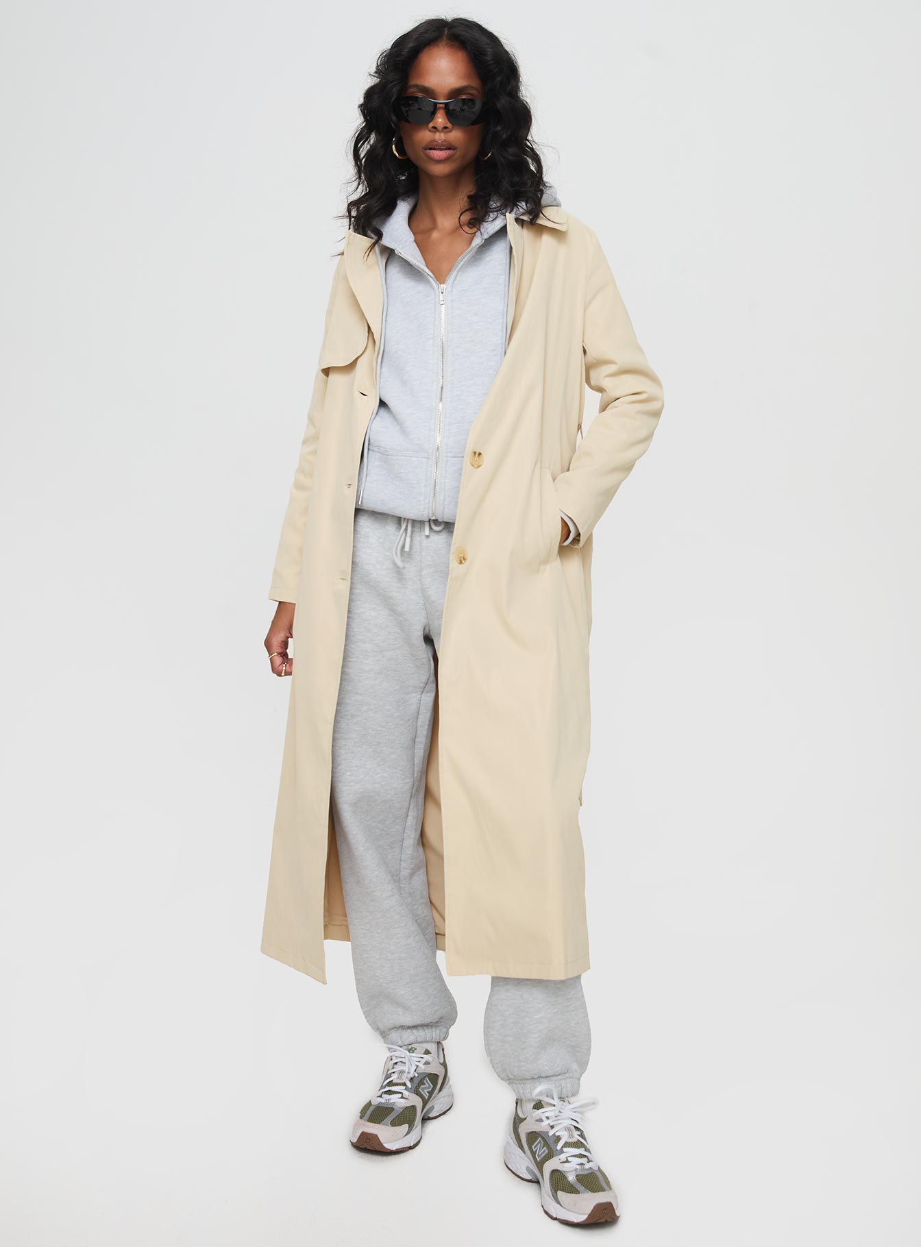 Alternative view of Haili Trench Coat Beige