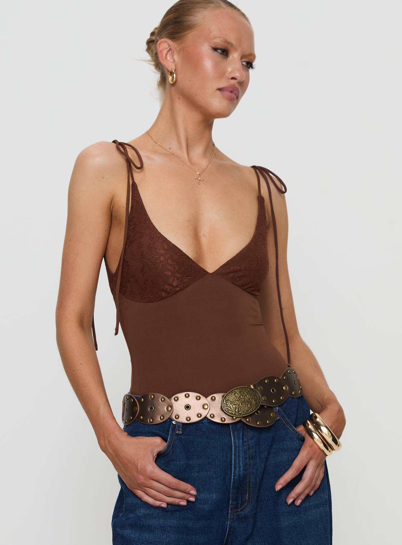 Alternative view of Prichard Bodysuit Brown