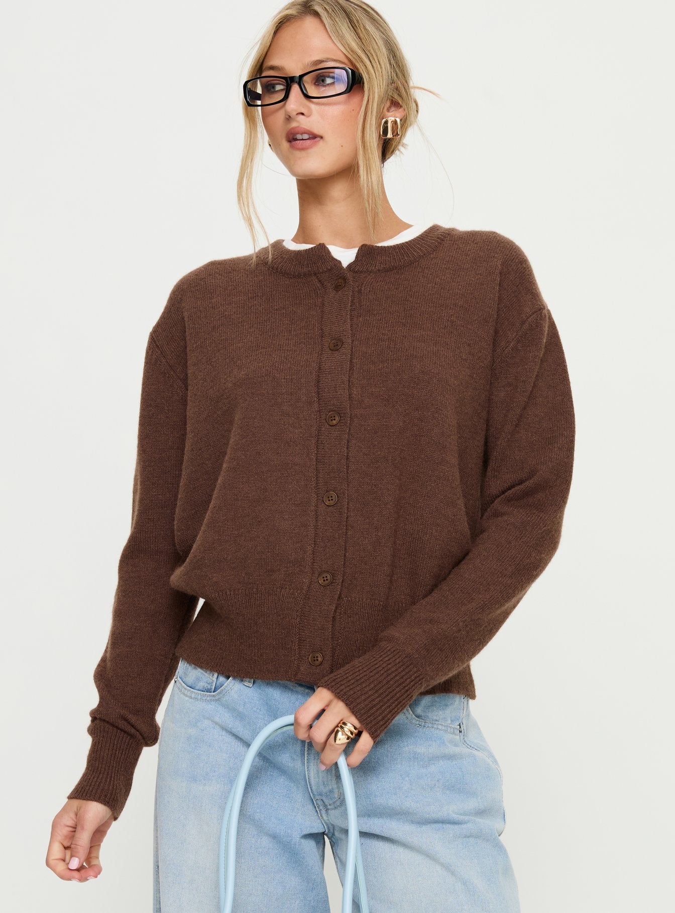 Alternative view of Melancholia Cardigan Chocolate