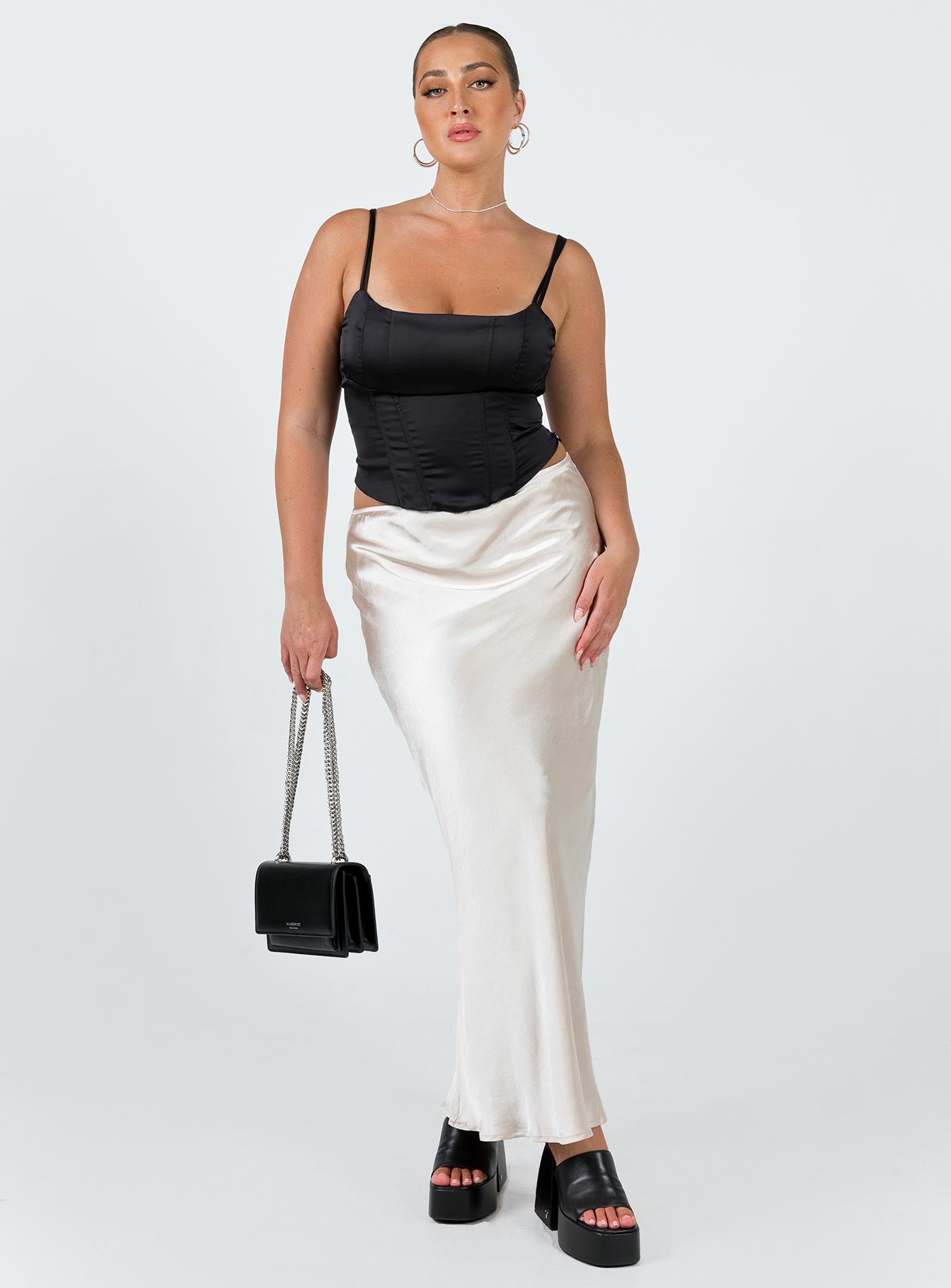 Alternative view of Haley Maxi Skirt Champagne